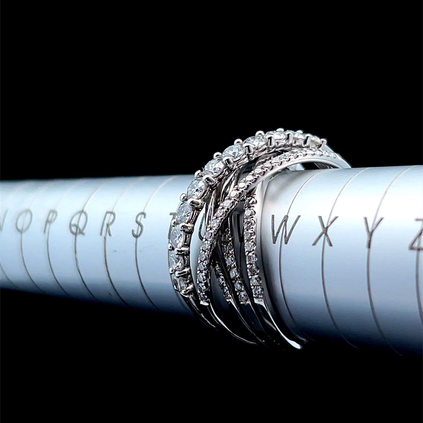 18K White Gold Diamond Dress Ring APPX 1.9 CTS