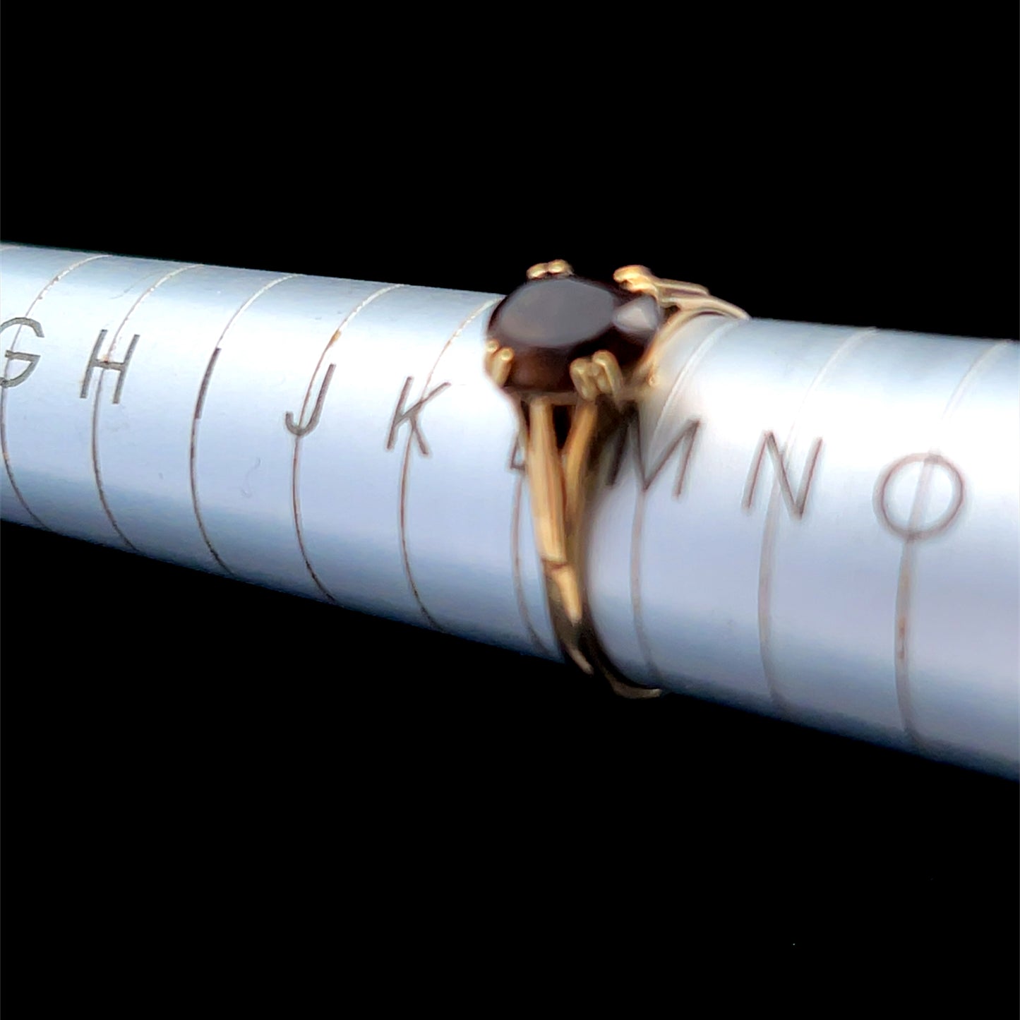 9K Yellow Gold Smoky Quartz Ring