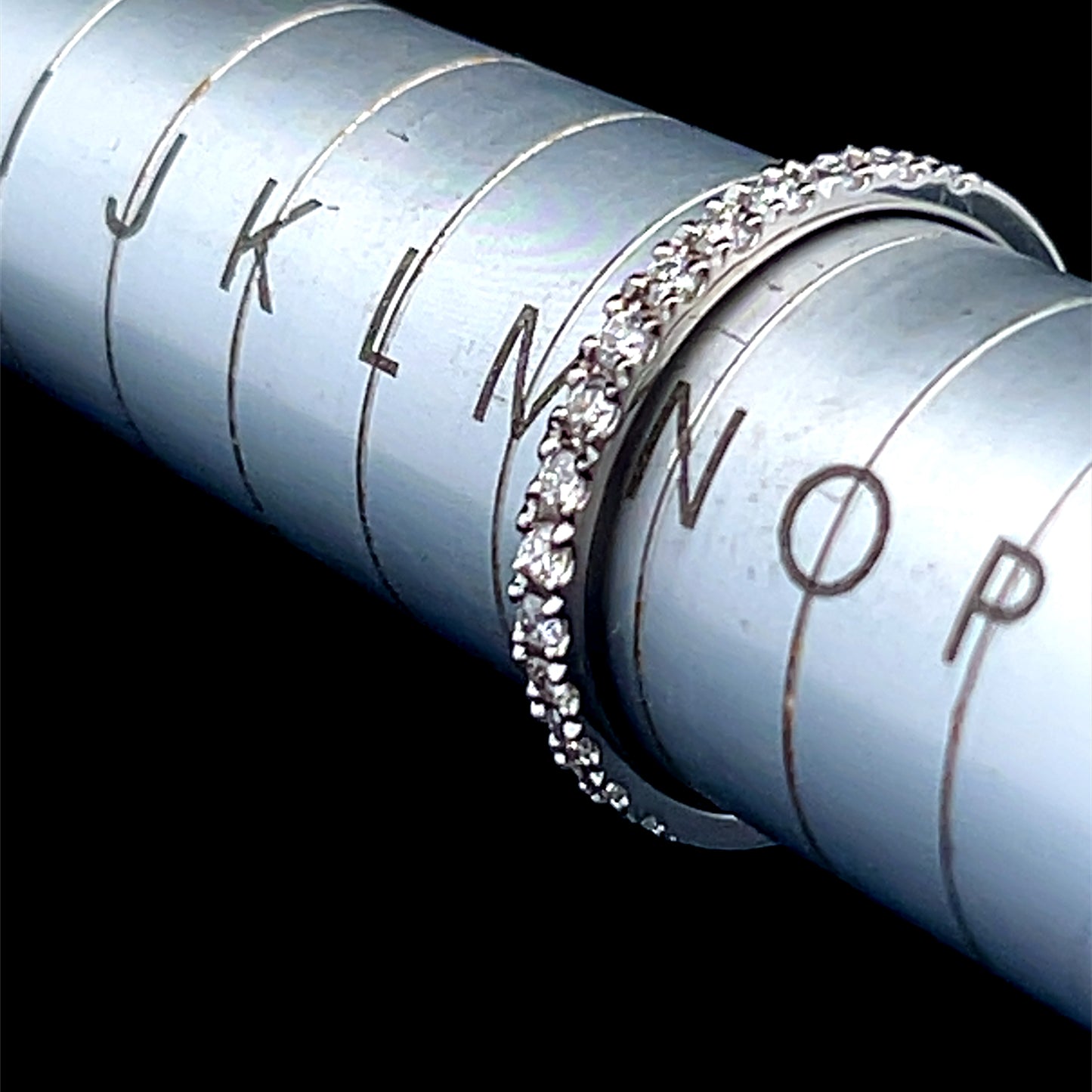 Platinum Diamond Micro Claw Eternity Ring