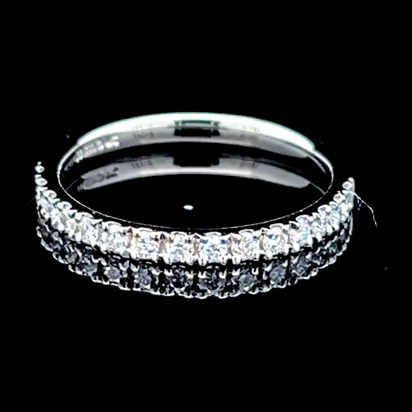 Platinum Diamond Micro Claw Eternity Ring