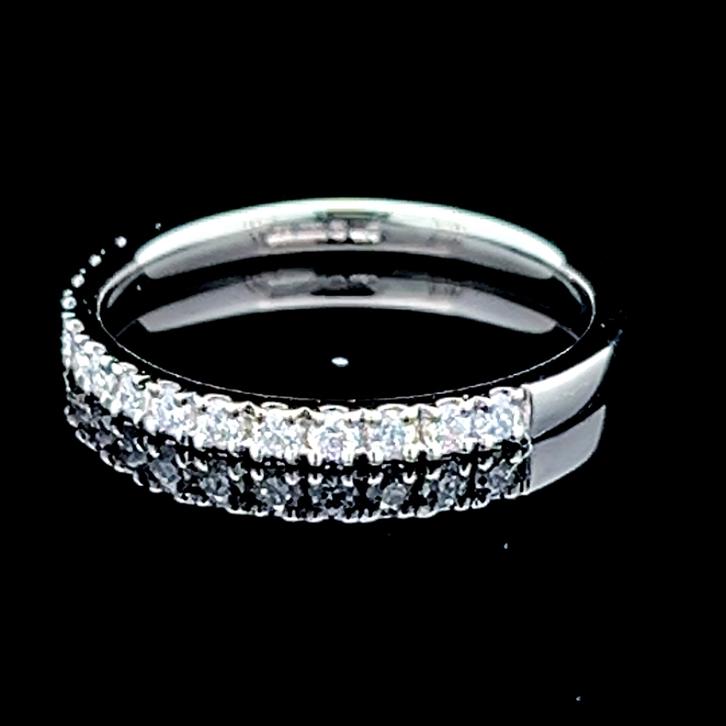 Platinum Diamond Micro Claw Eternity Ring