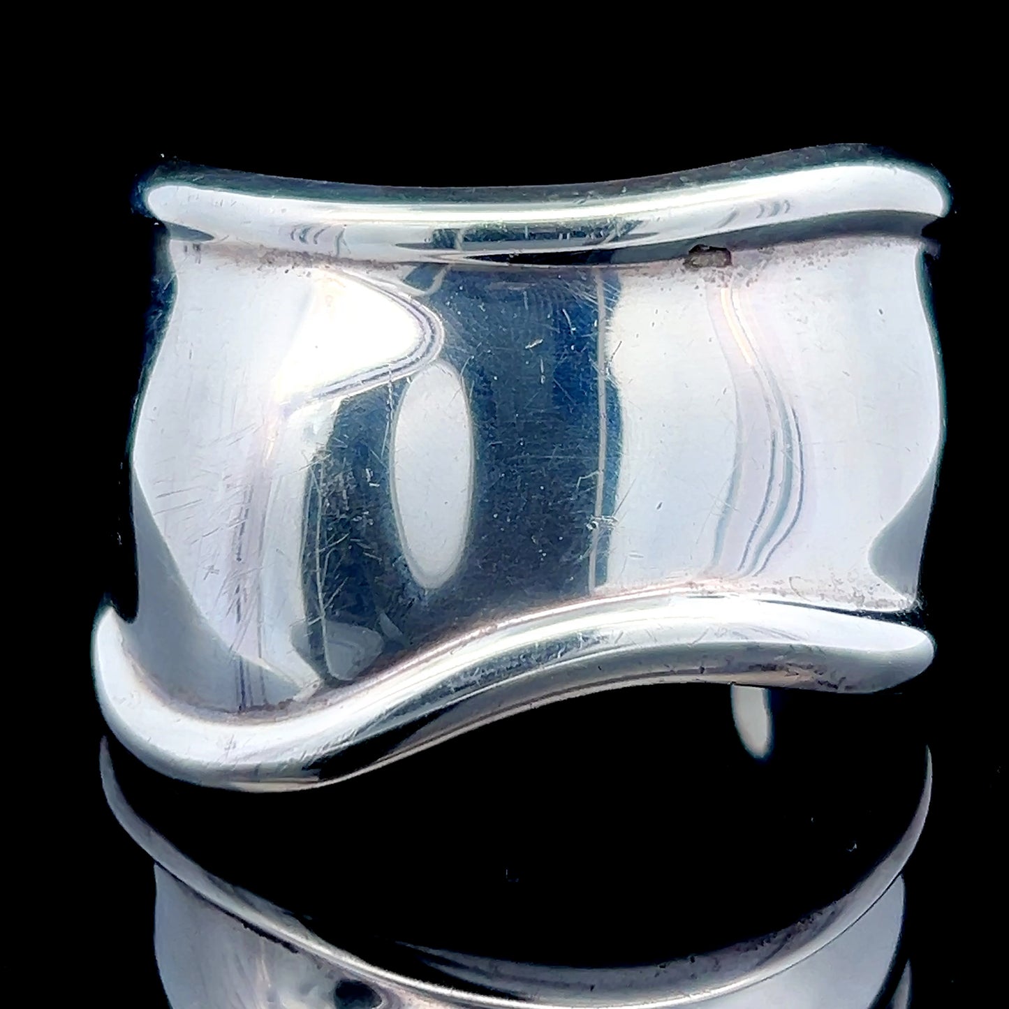 Tiffany & Co Elsa Peretti Small Bone Cuff In Sterling Silver