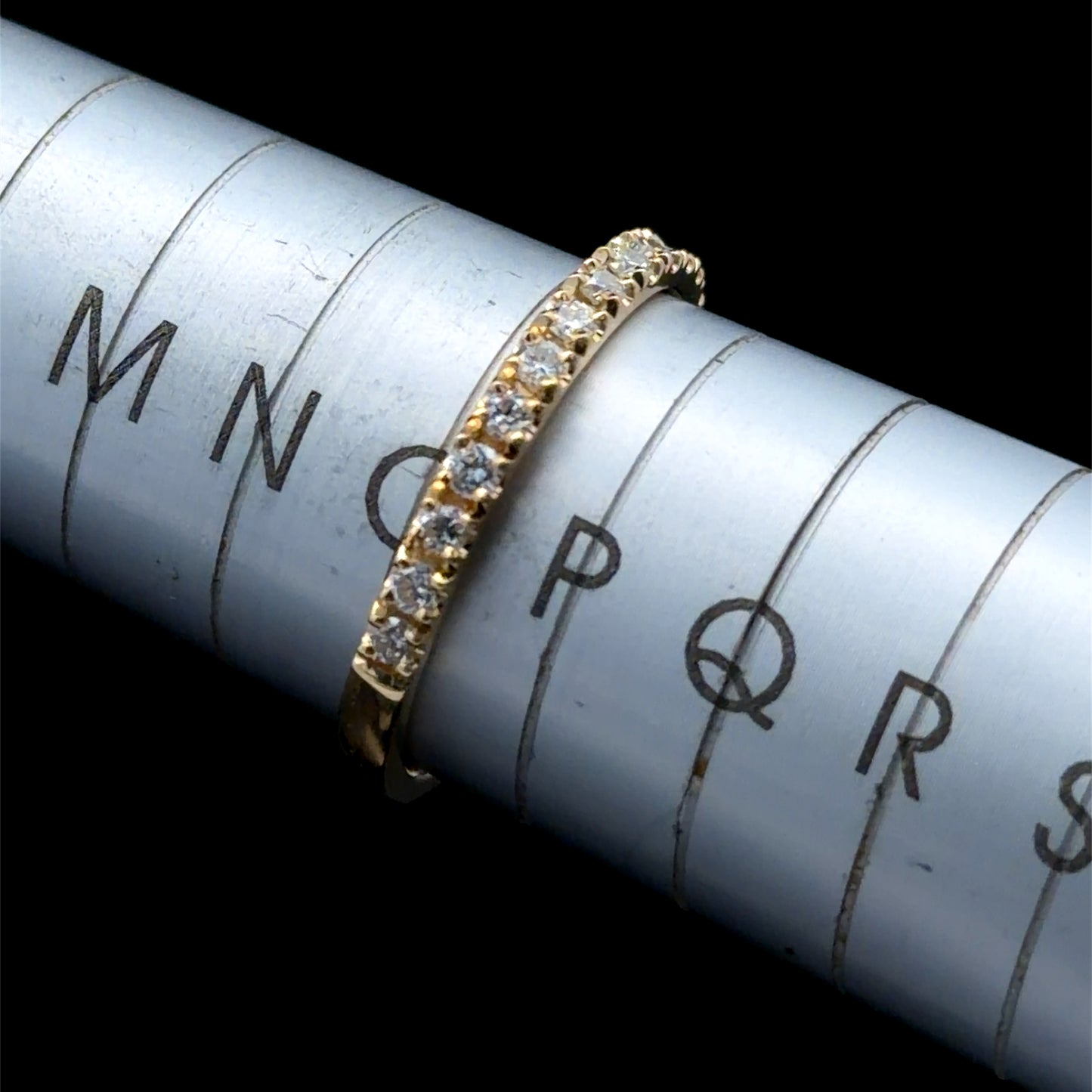 18K Yellow Gold Diamond Half Eternity Ring APPX 0.5 CTS