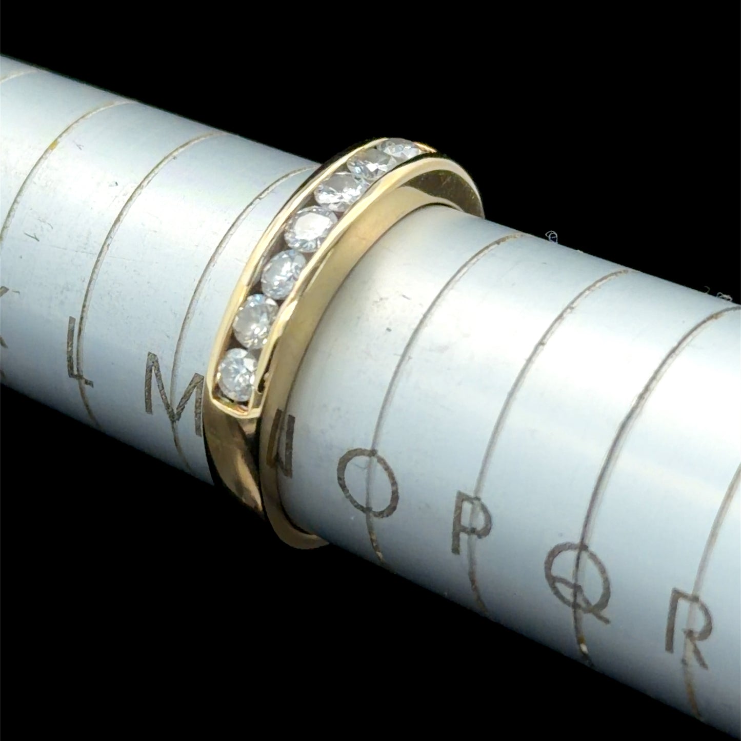 18K Yellow Gold Channel Set Eternity Ring APPX 0.5 CTS