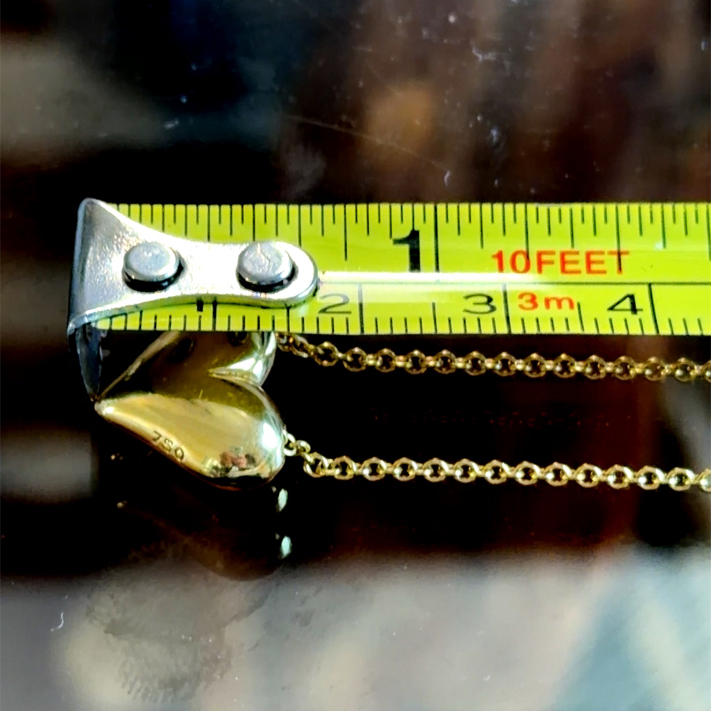 18K Yellow Gold Tiffany Heart