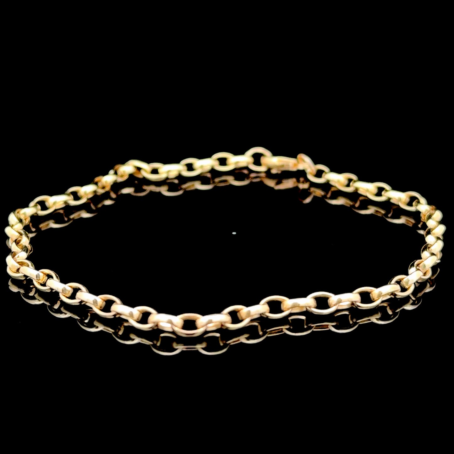 9K Yellow Gold Belcher Bracelet