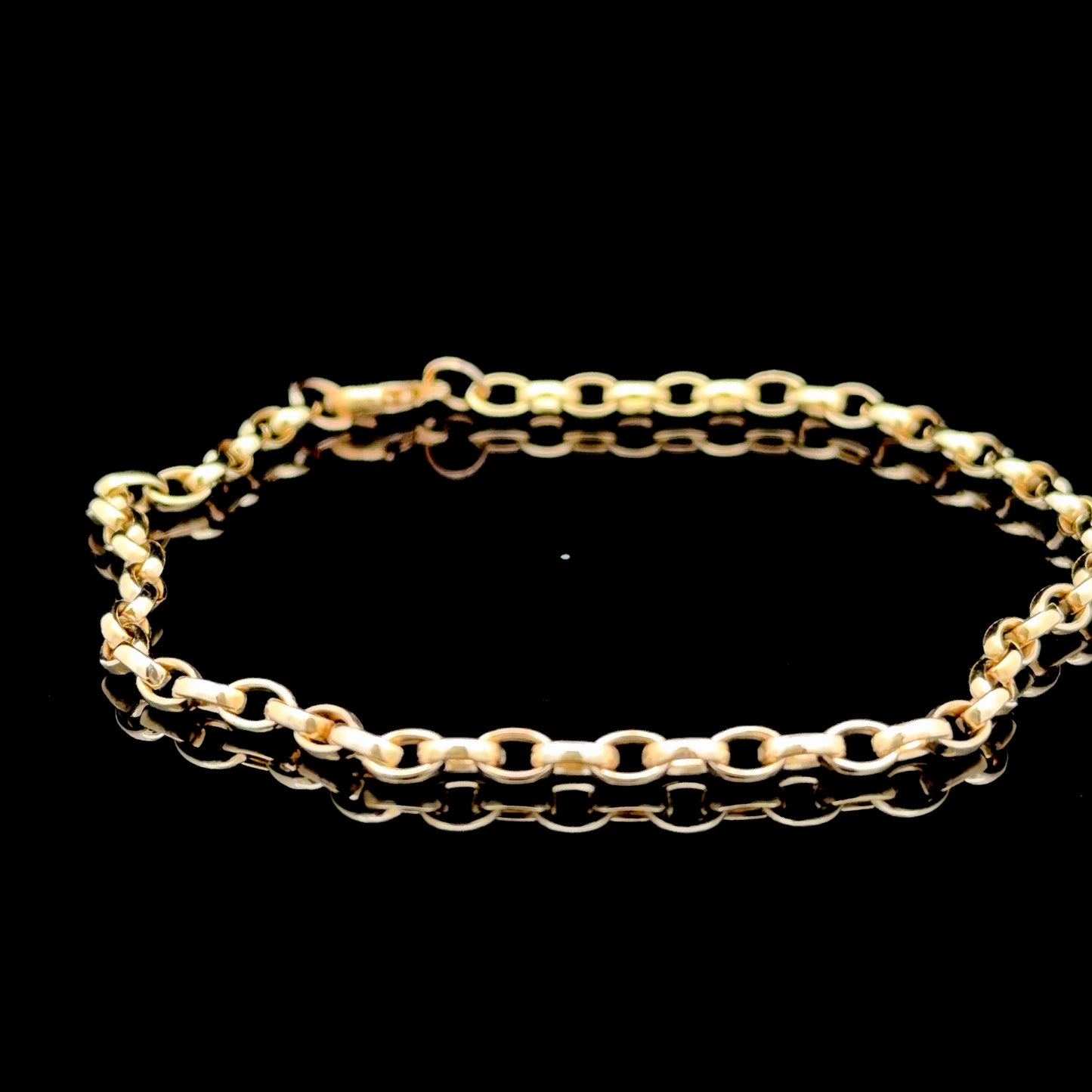 9K Yellow Gold Belcher Bracelet