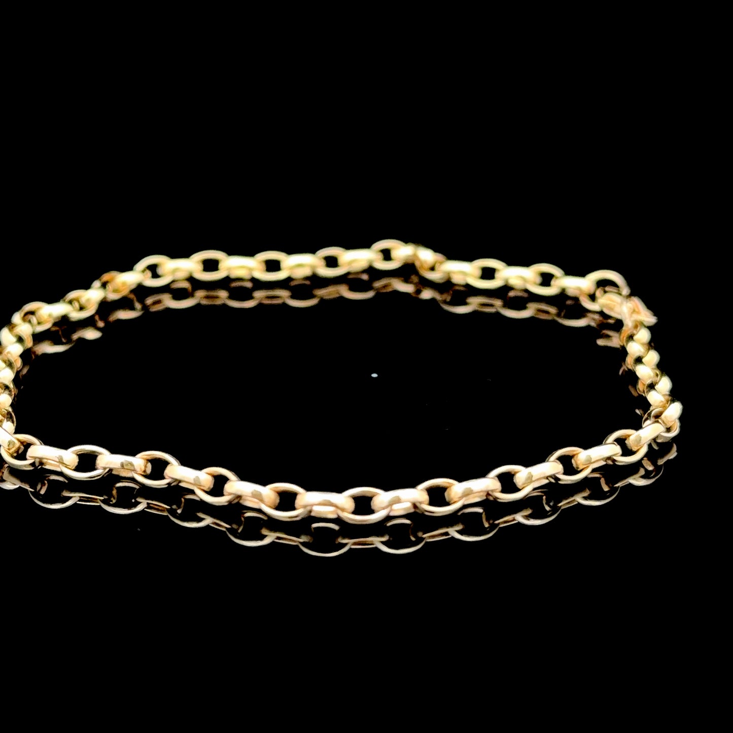 9K Yellow Gold Belcher Bracelet