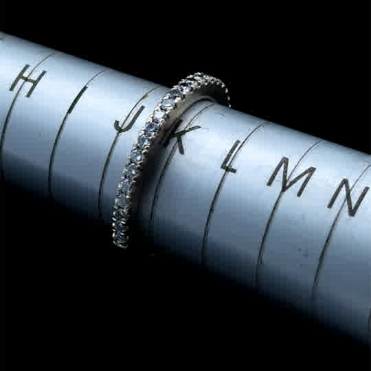 18K Diamond Half Eternity Ring