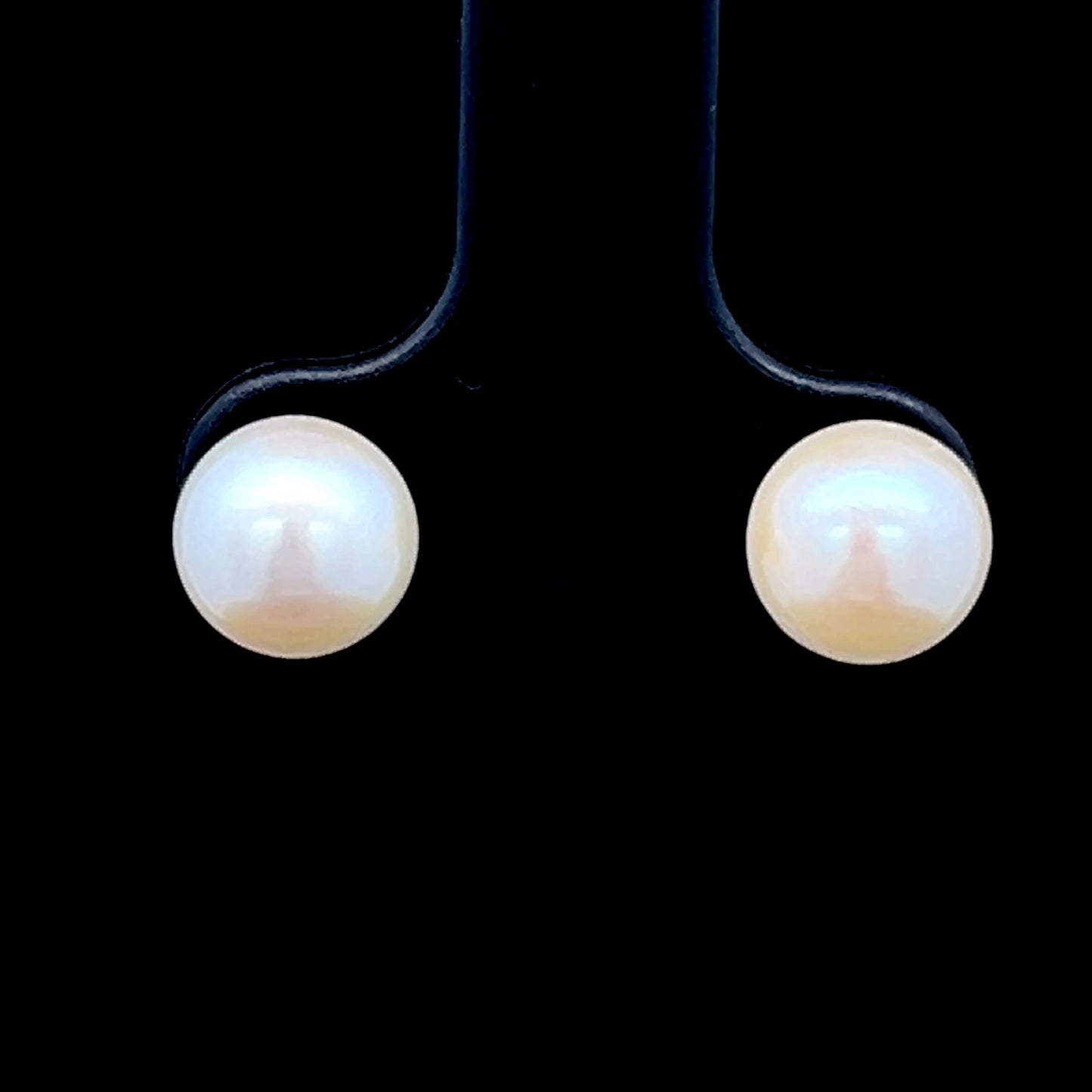 9K Yellow Gold Pearl Studs