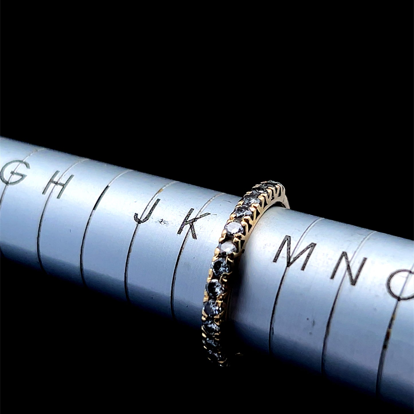 18K Yellow Gold Diamond Micro Eternity Band