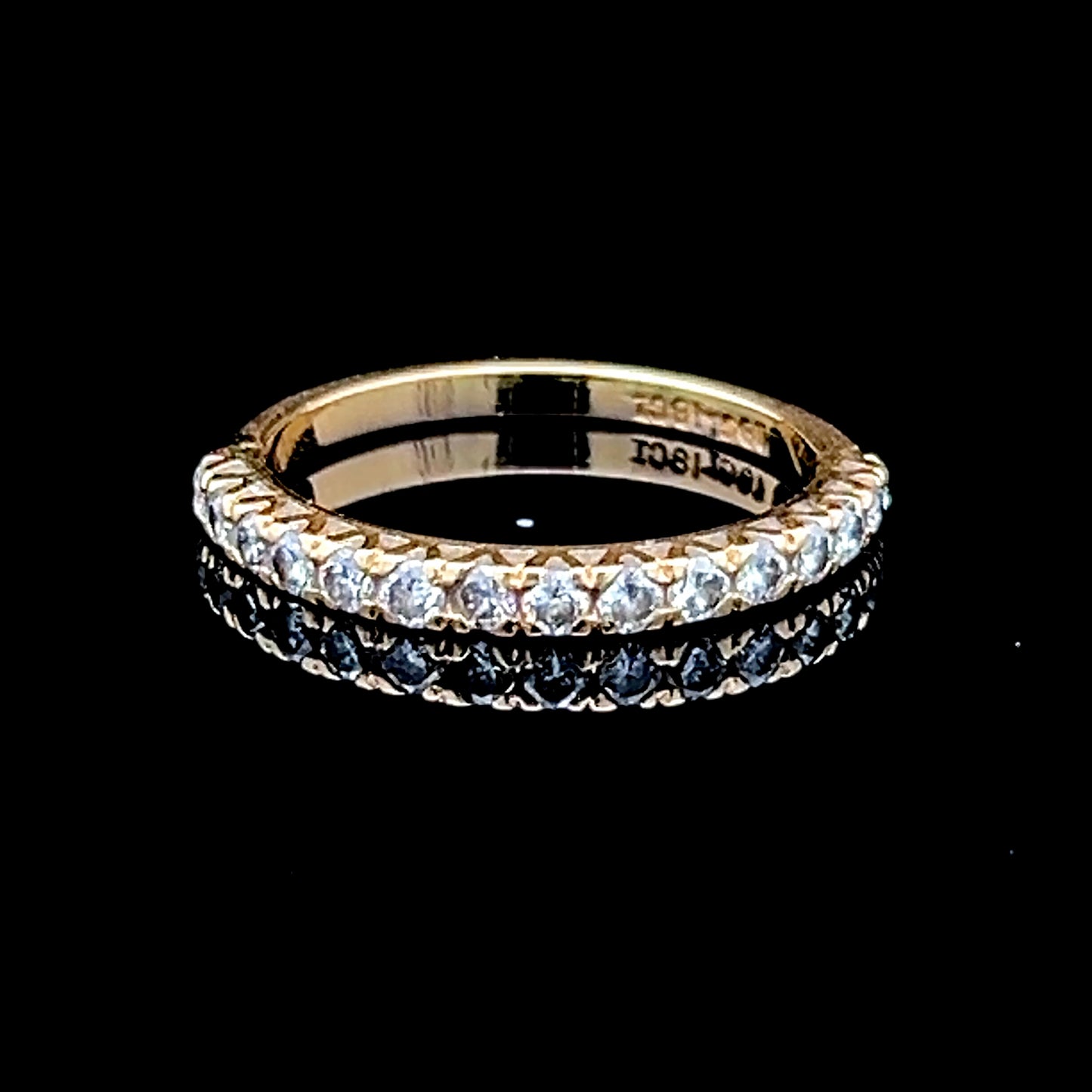 18K Yellow Gold Diamond Micro Eternity Band