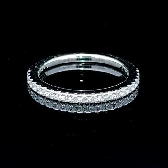 18K Diamond Half Eternity Ring