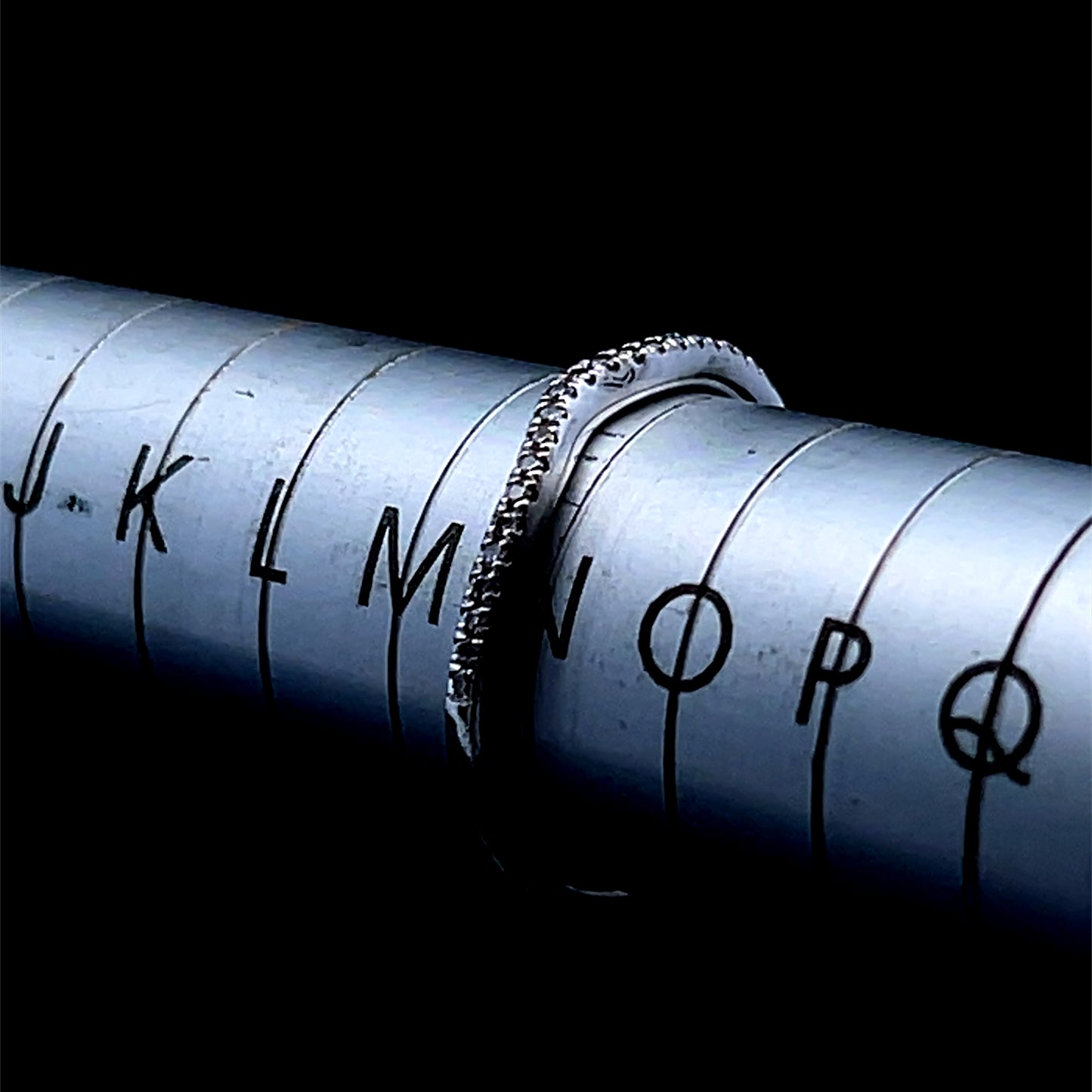 18K White Gold Diamond Wishbone Ring