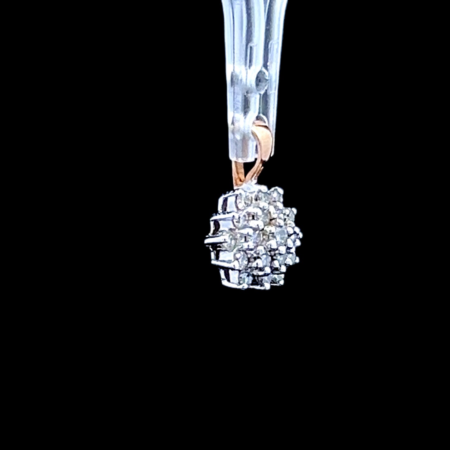 9K Yellow Gold / White Gold Diamond Pendant