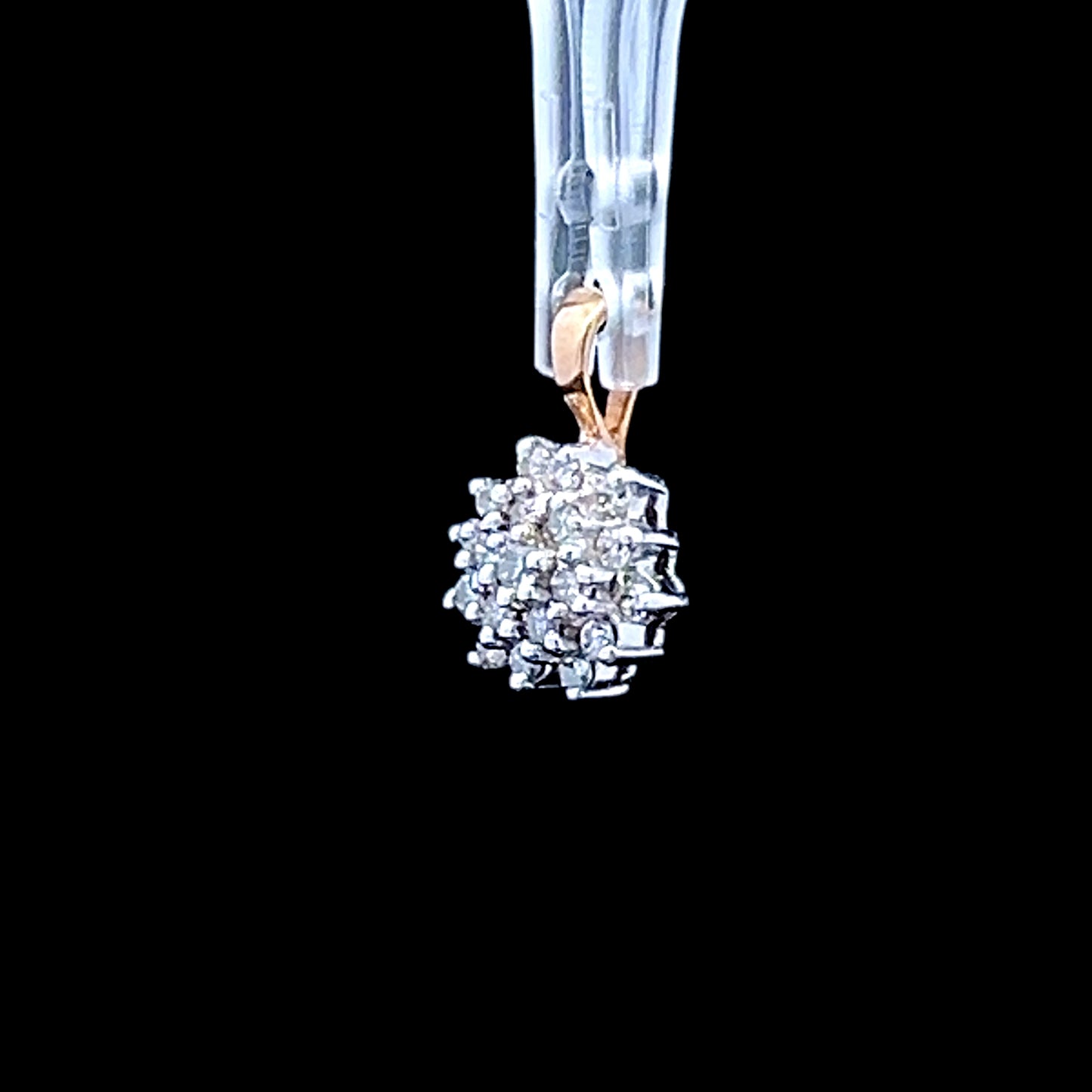 9K Yellow Gold / White Gold Diamond Pendant