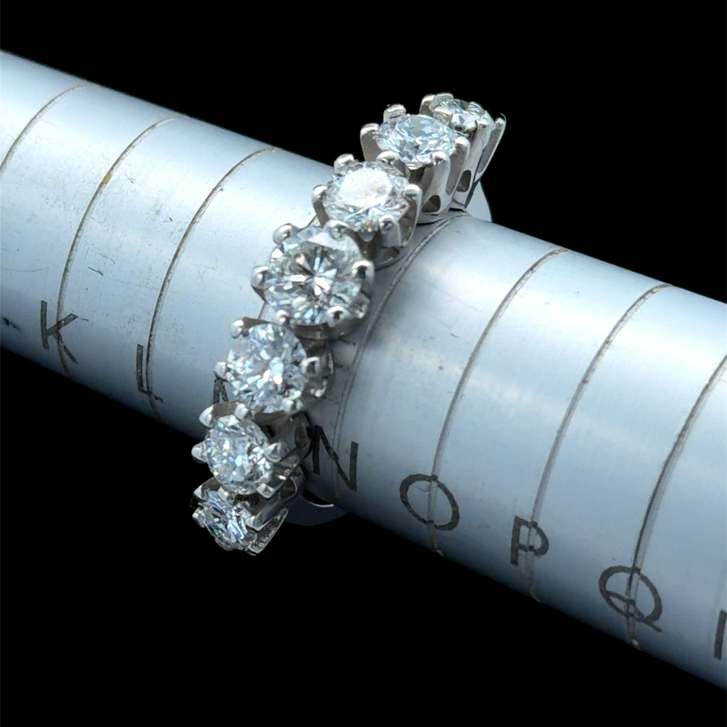 Platinum Graduated Diamond 7 Stone Ring APPX 2.0 CTS