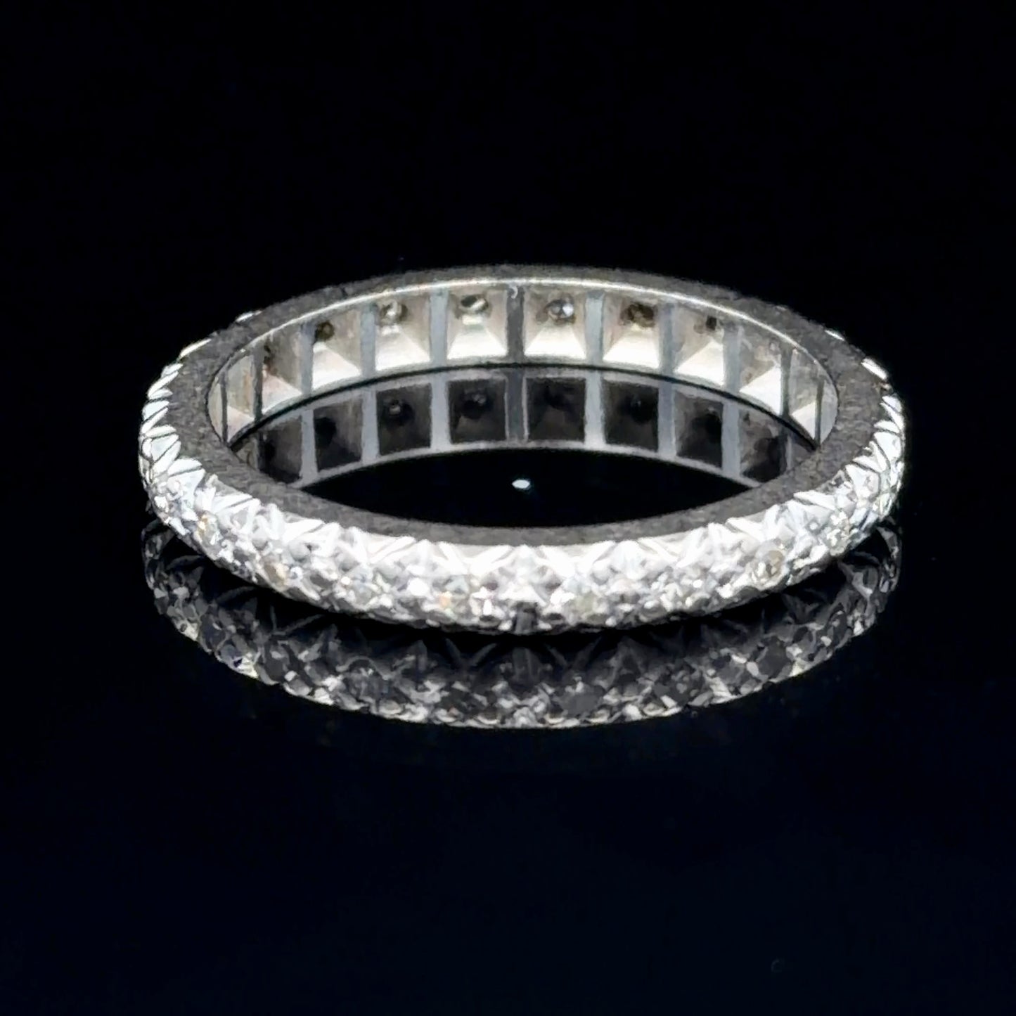 18K White Gold Diamond Full Eternity Ring