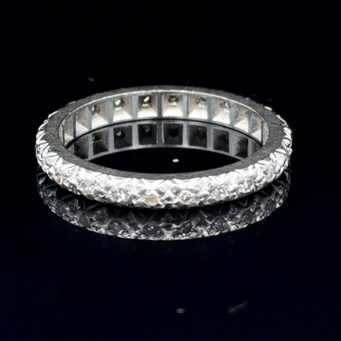 18K White Gold Diamond Full Eternity Ring