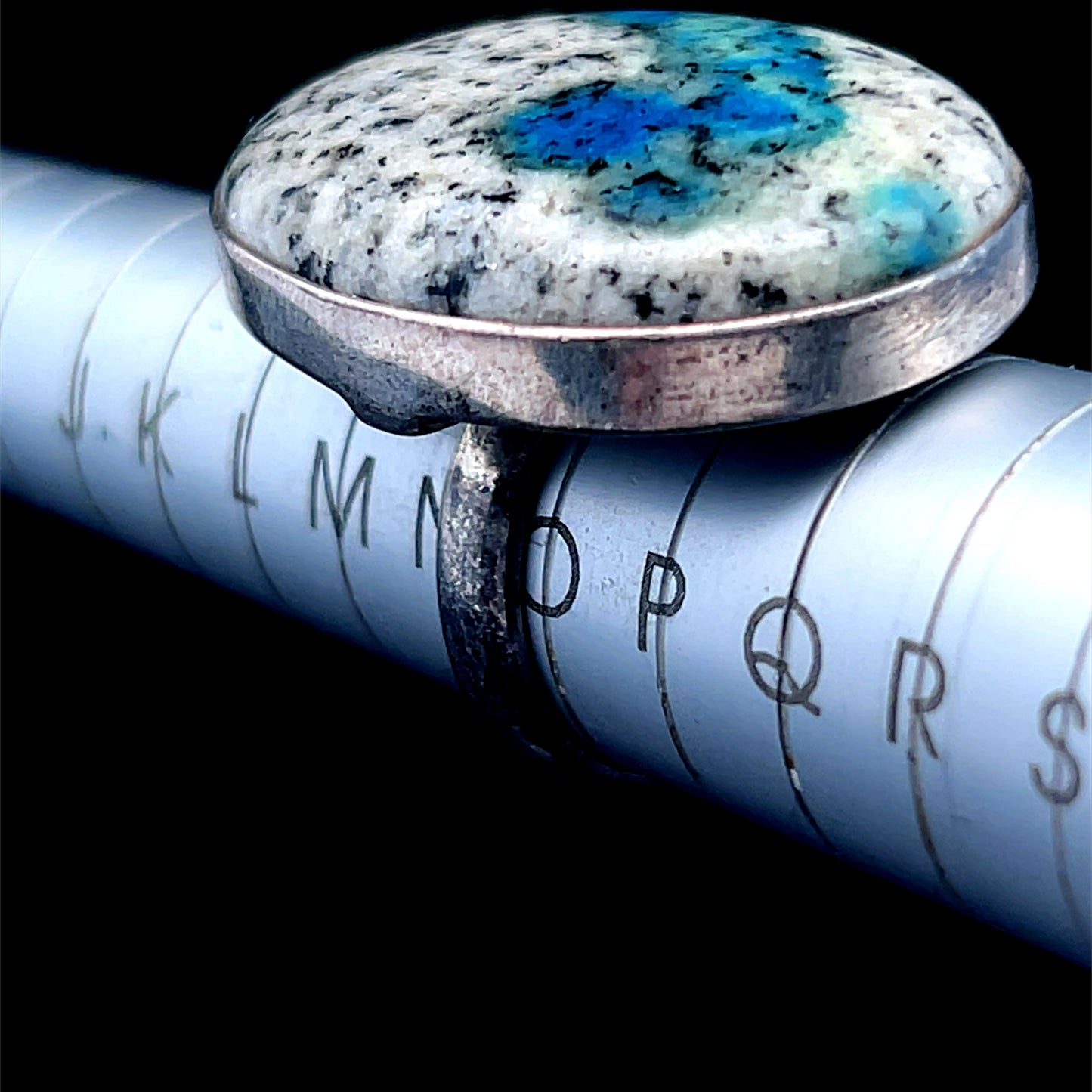 Silver K2 Jasper Ring