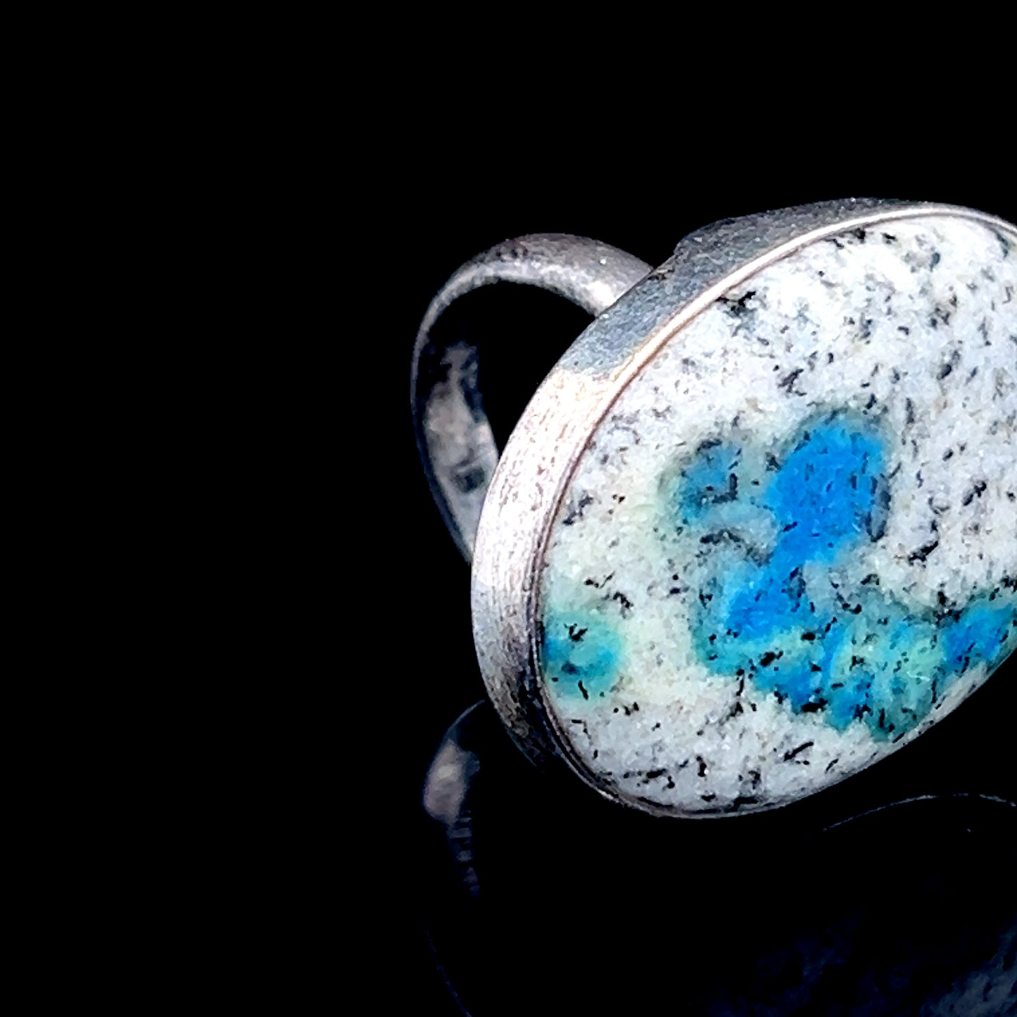 Silver K2 Jasper Ring