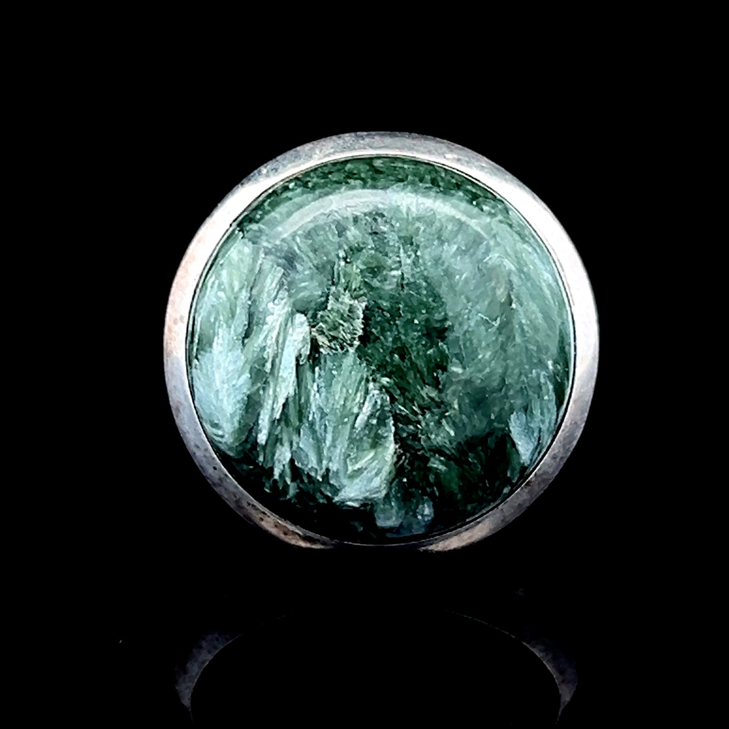 Silver Seraphanite Ring
