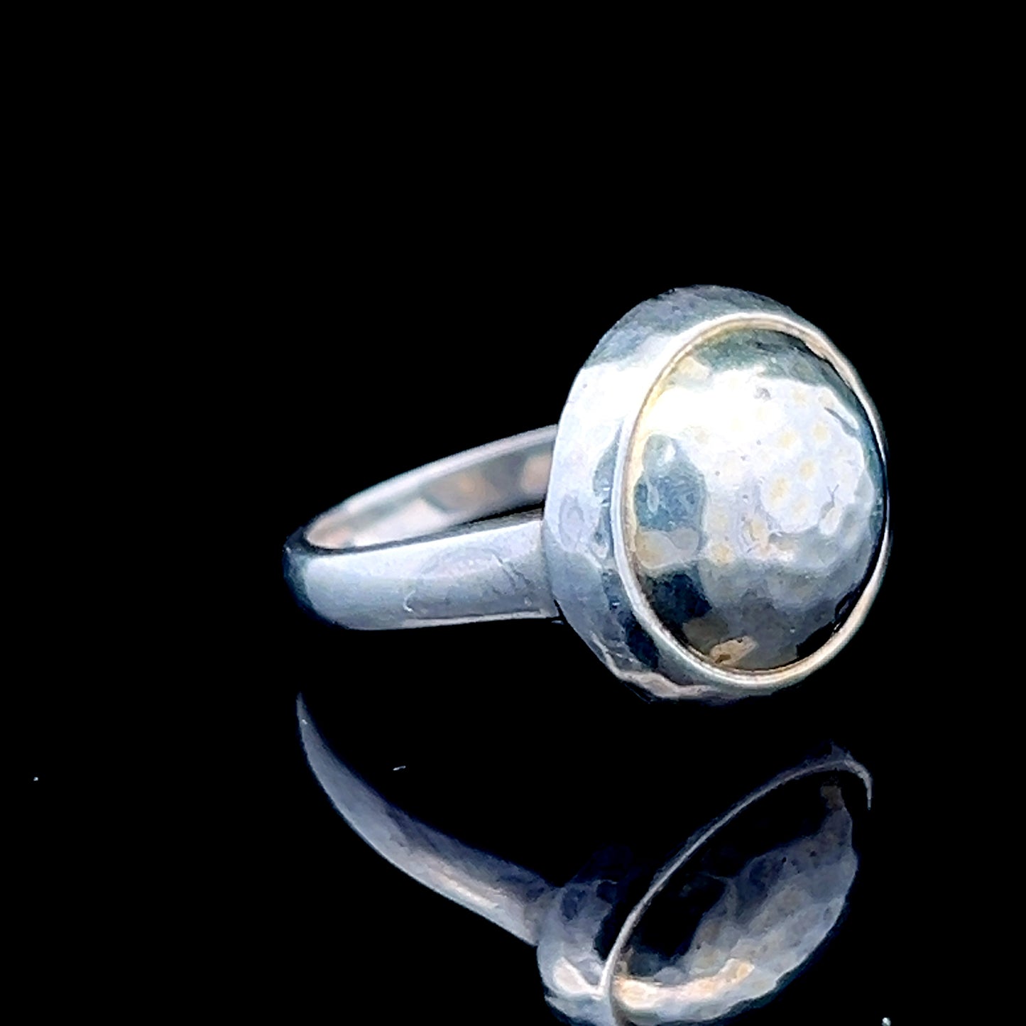 Silver Round Ring