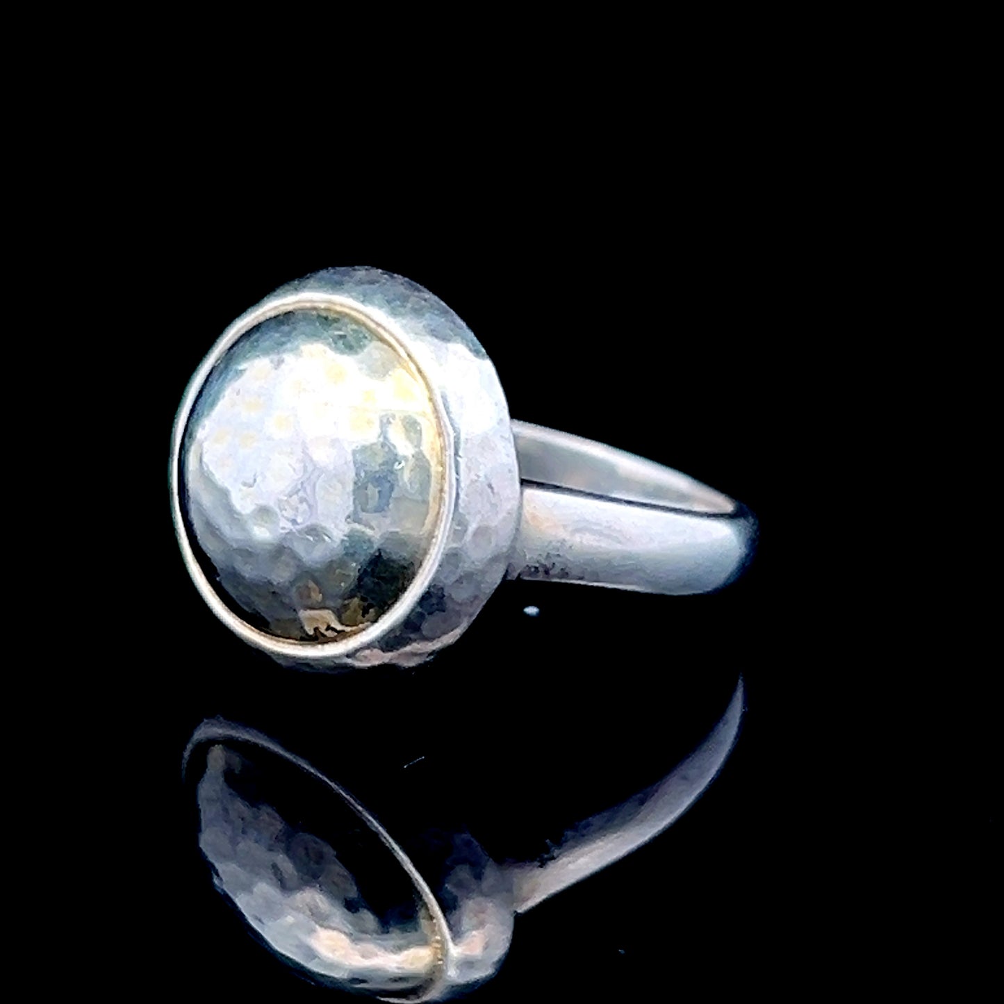 Silver Round Ring