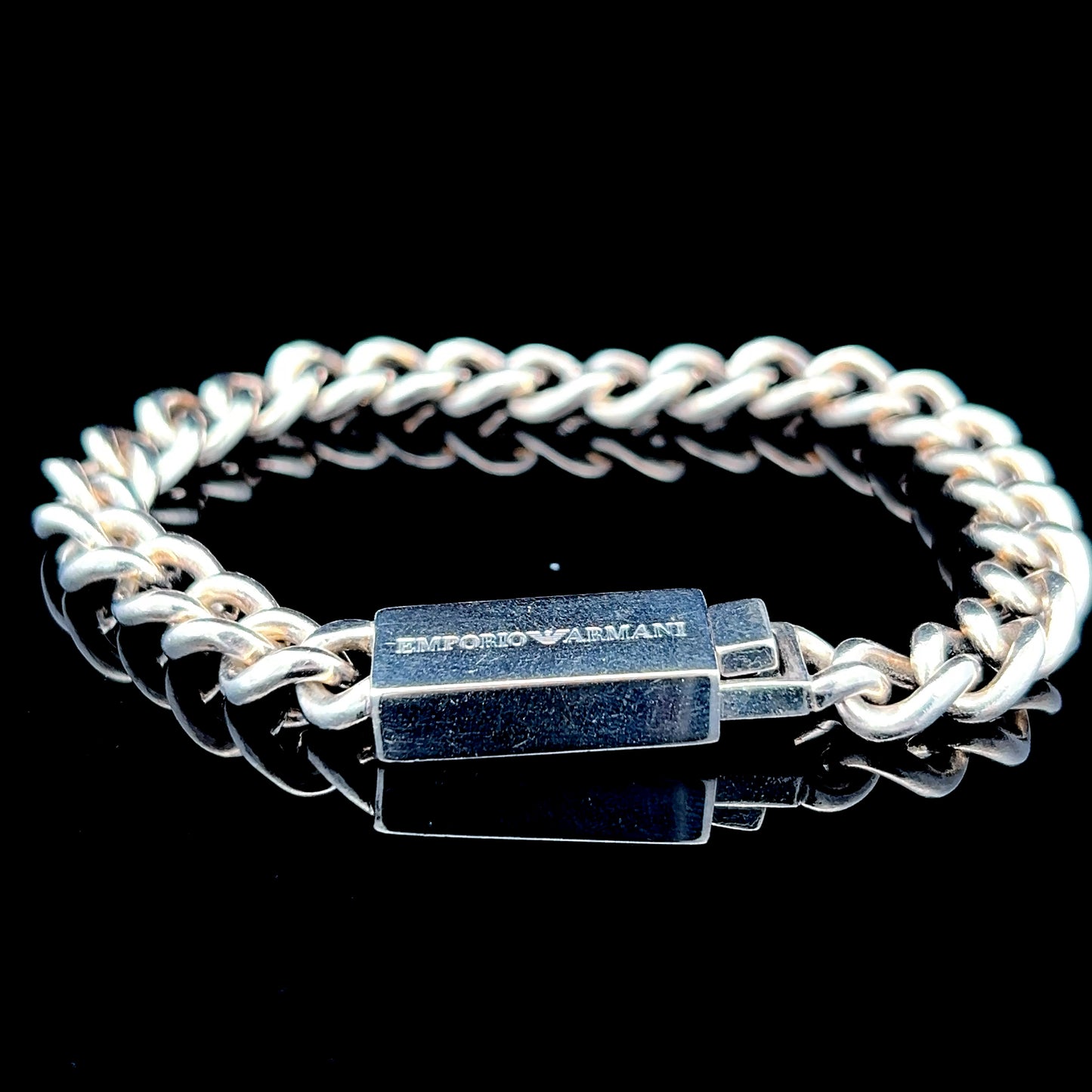 Emporio Armani Silver Chain Link Bracelet