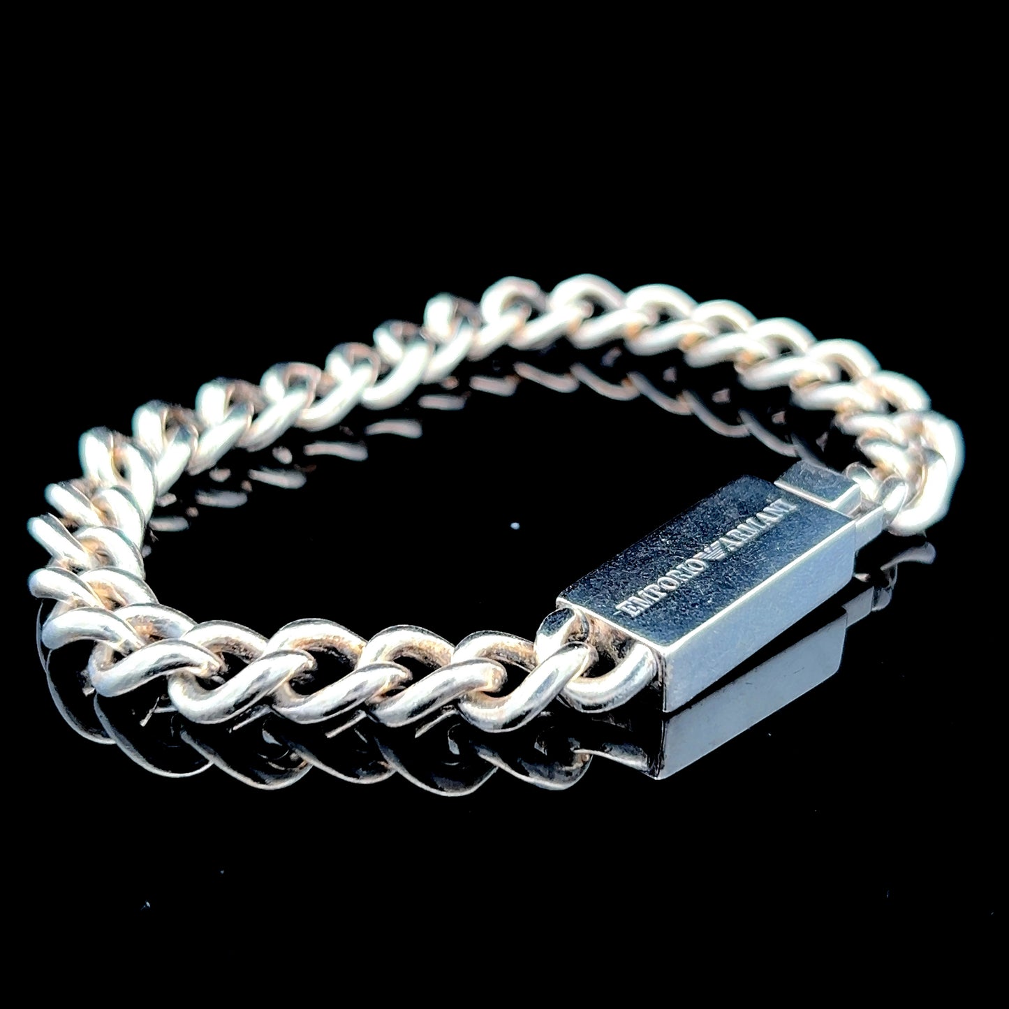 Emporio Armani Silver Chain Link Bracelet