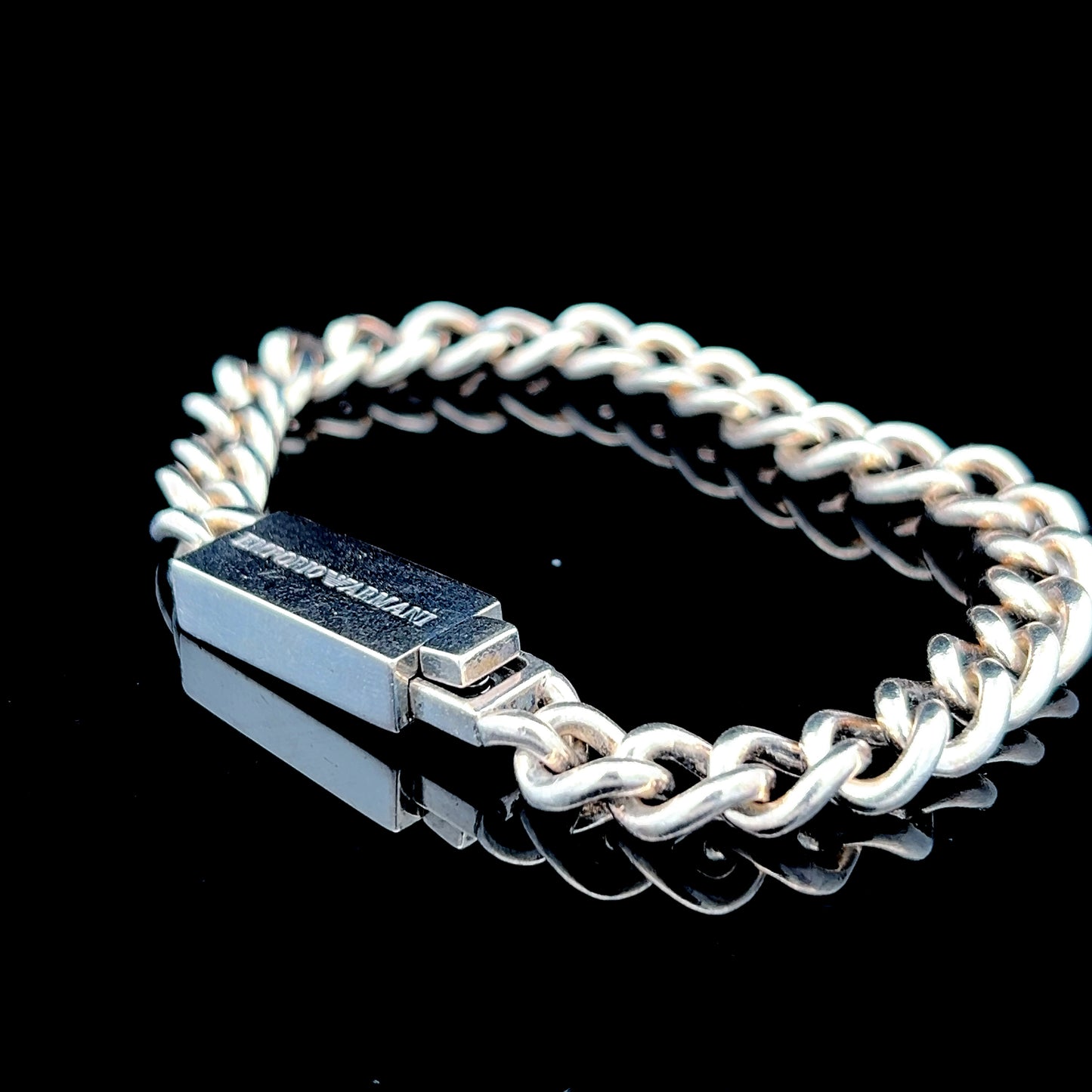 Emporio Armani Silver Chain Link Bracelet