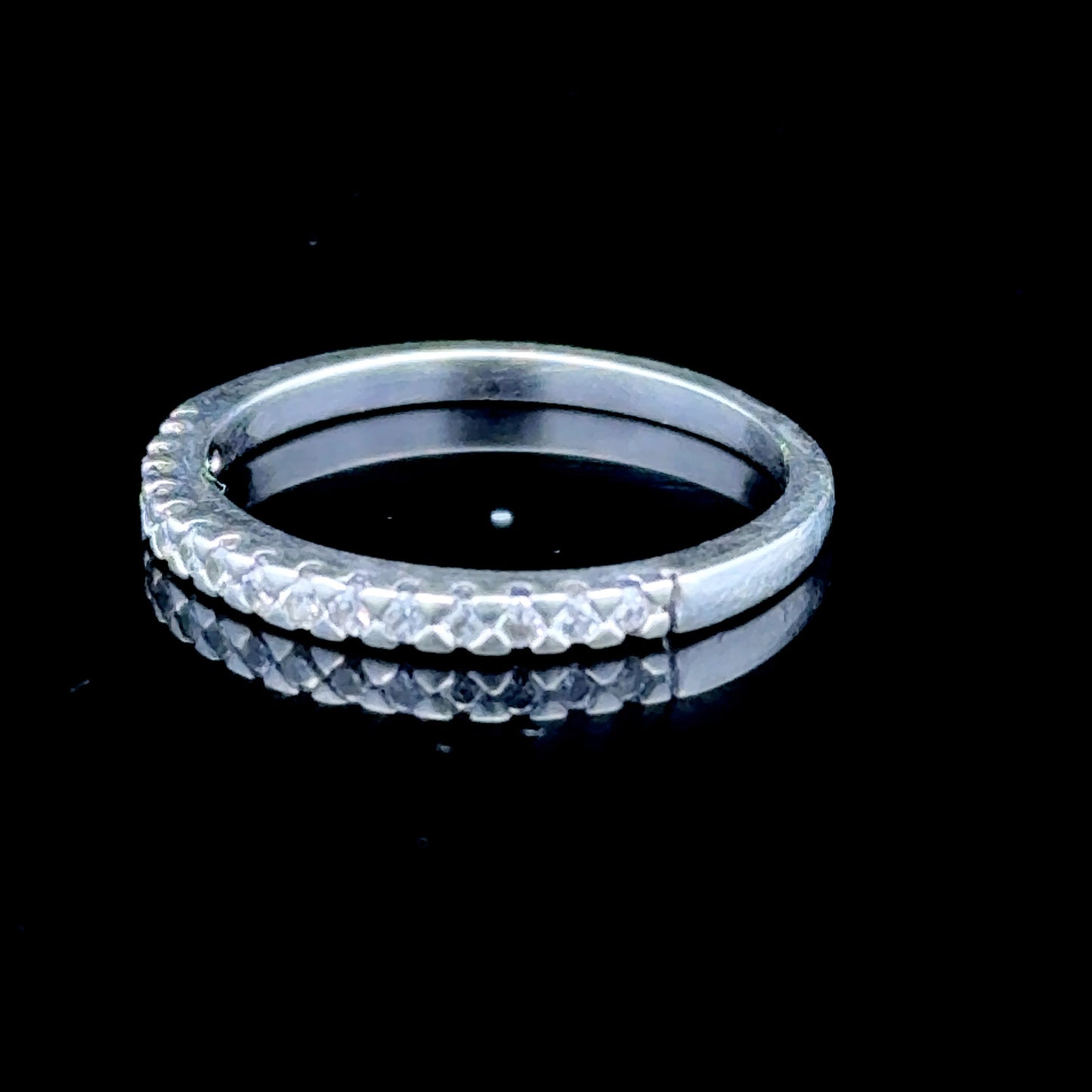 Platinum Diamond Micro Band