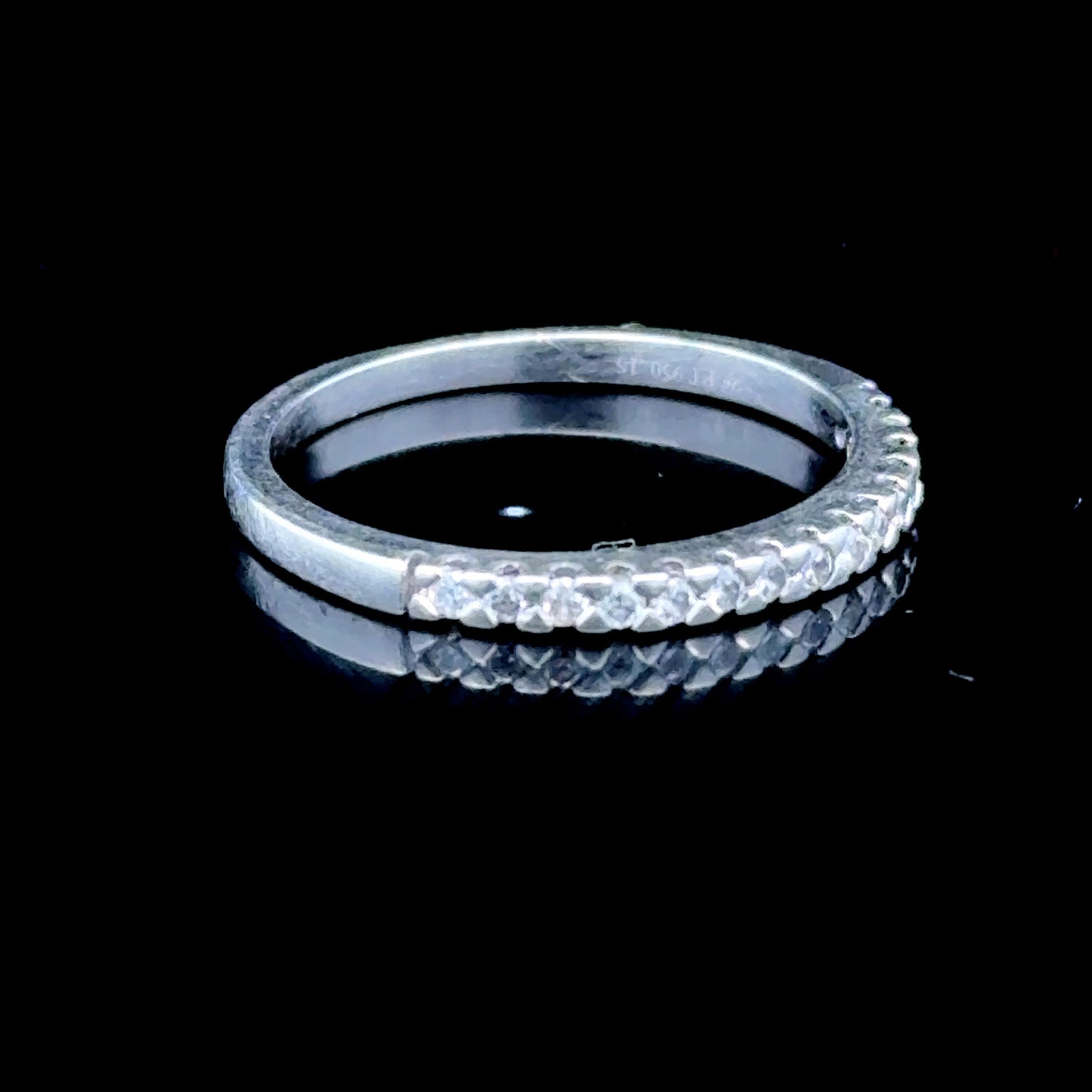 Platinum Diamond Micro Band