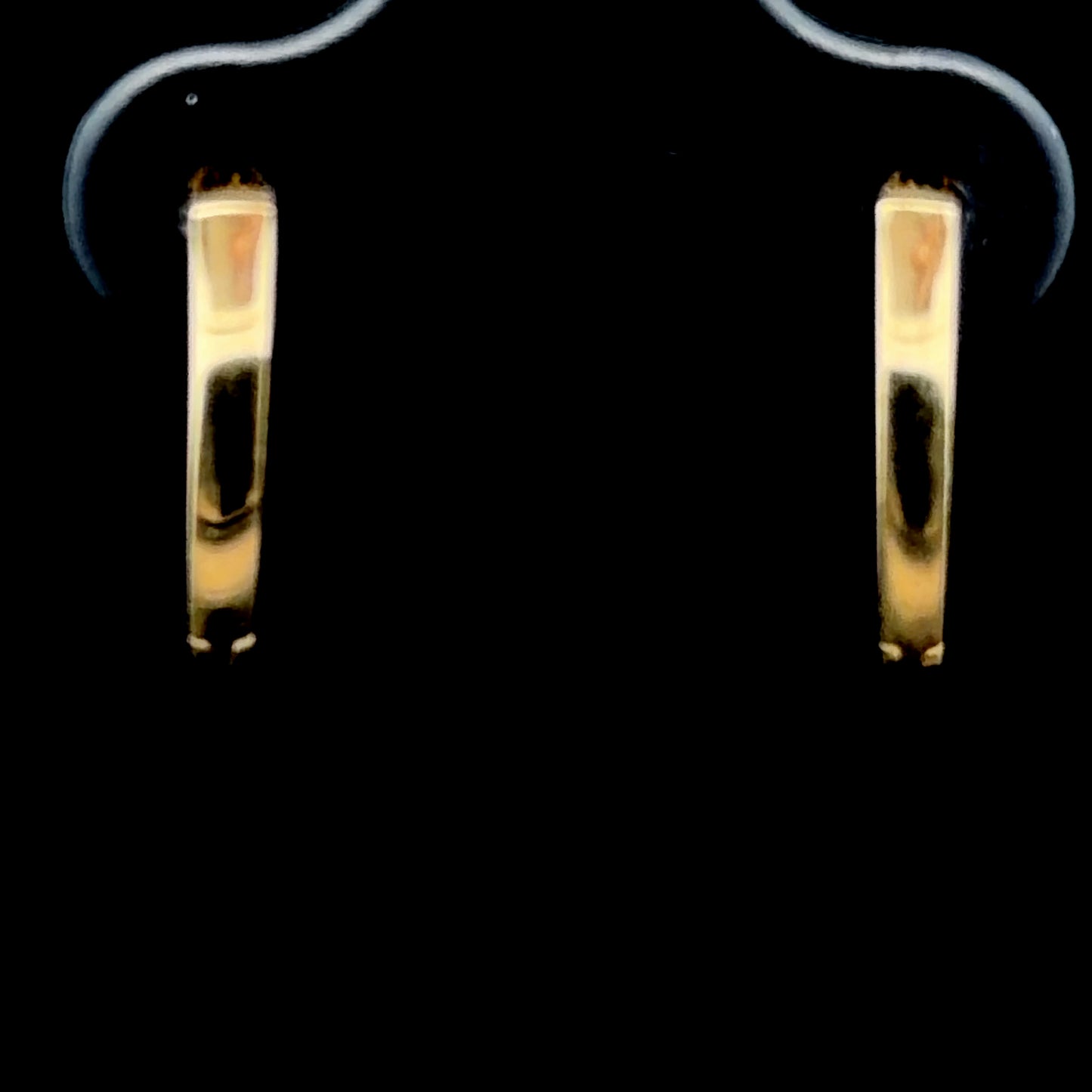 9K Yellow Gold Triangular Huggies