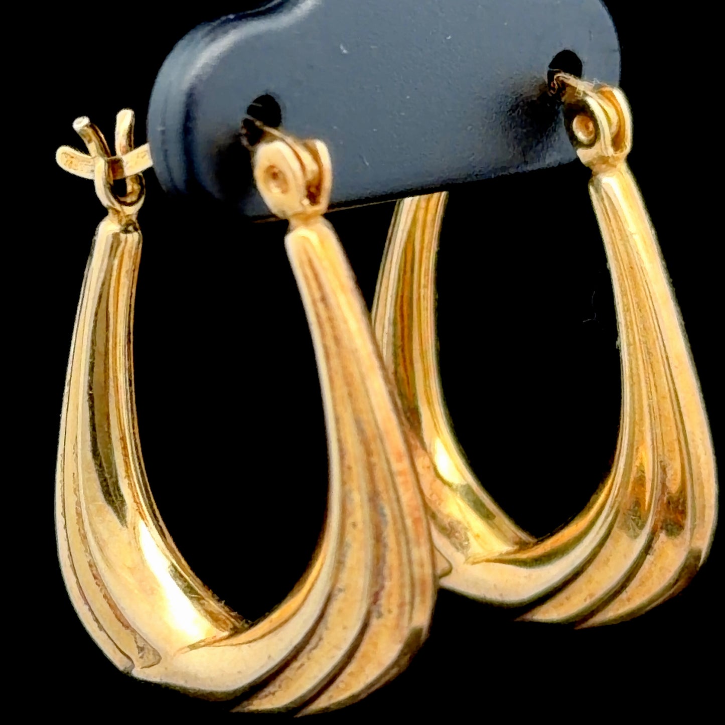 9K Yellow Gold Hoops