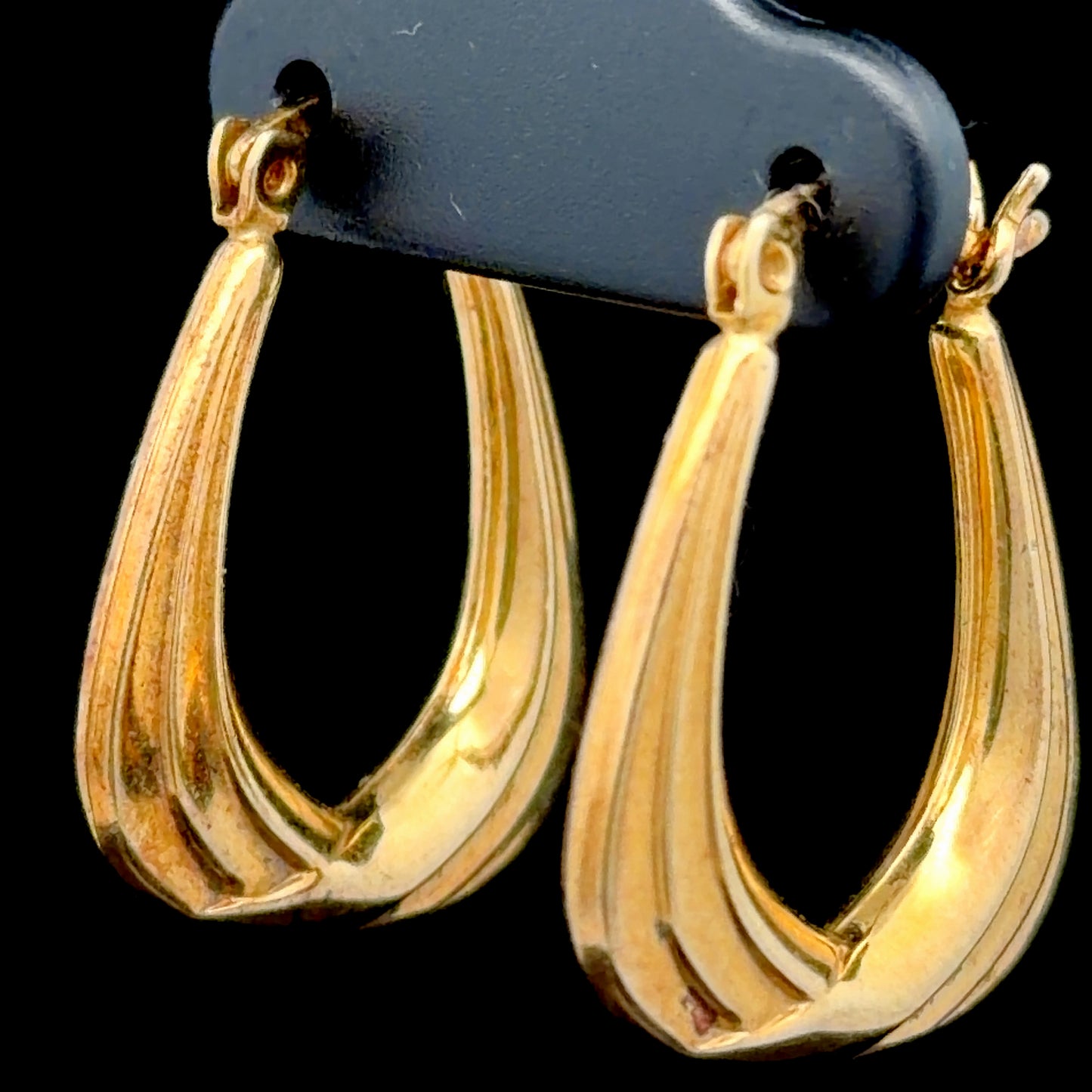 9K Yellow Gold Hoops