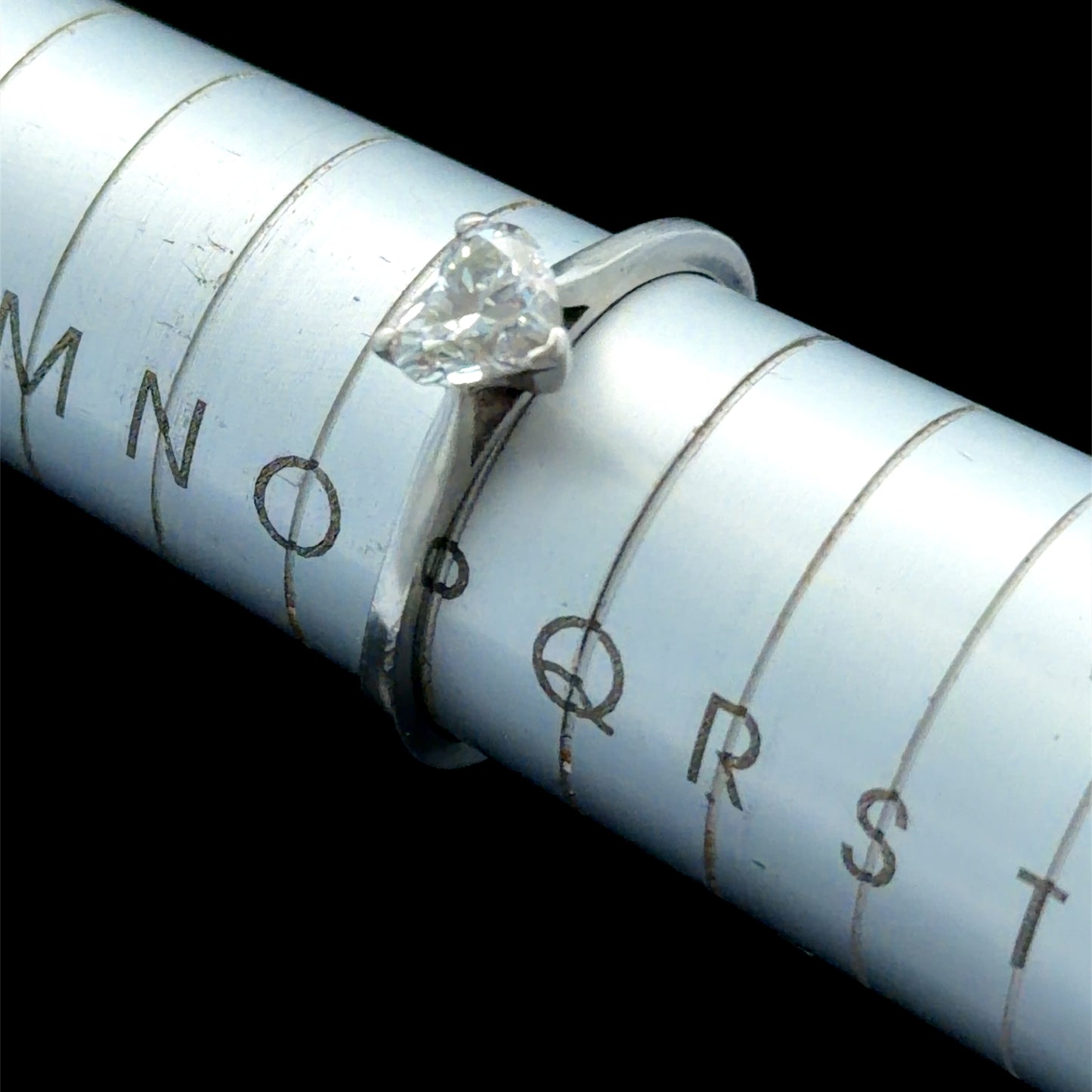 Platinum Heart Diamond Ring APPX 0.7 CTS GIA Certificated