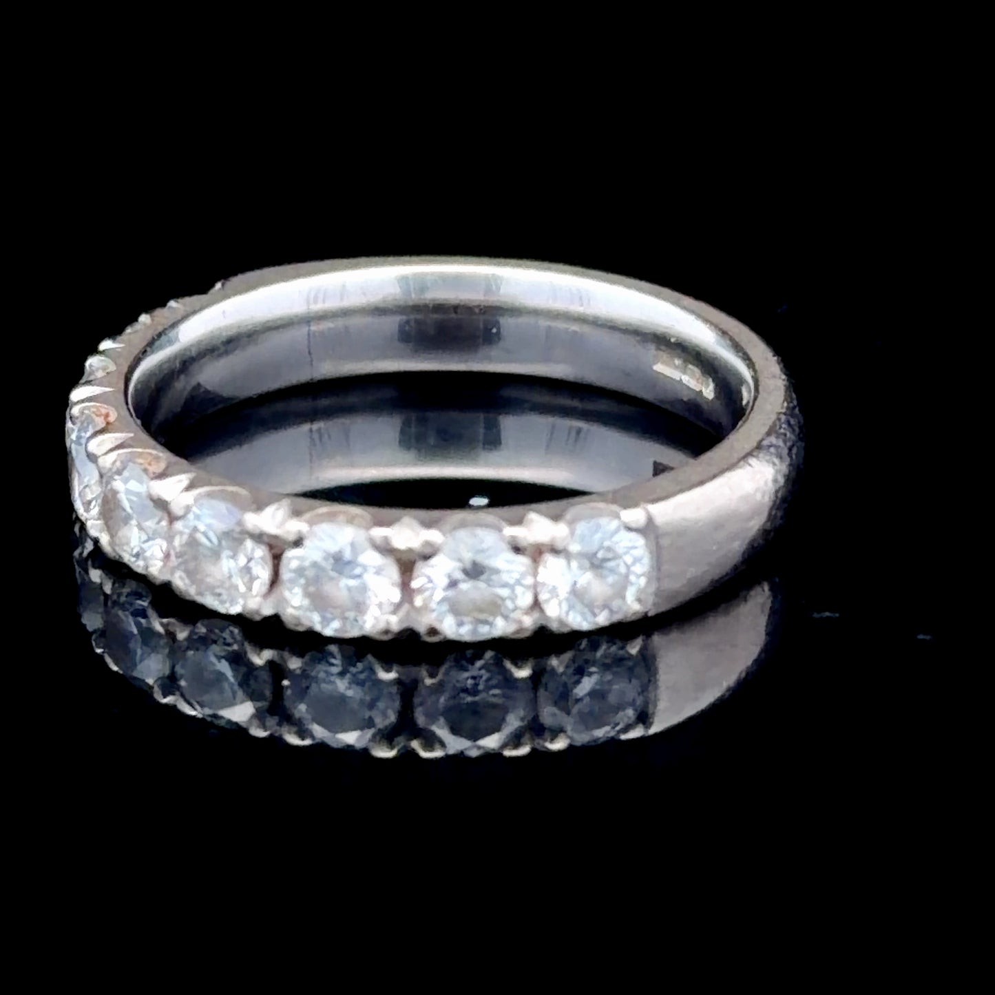 18K White Gold Diamond Eternity Ring APPX 1.0 CTS