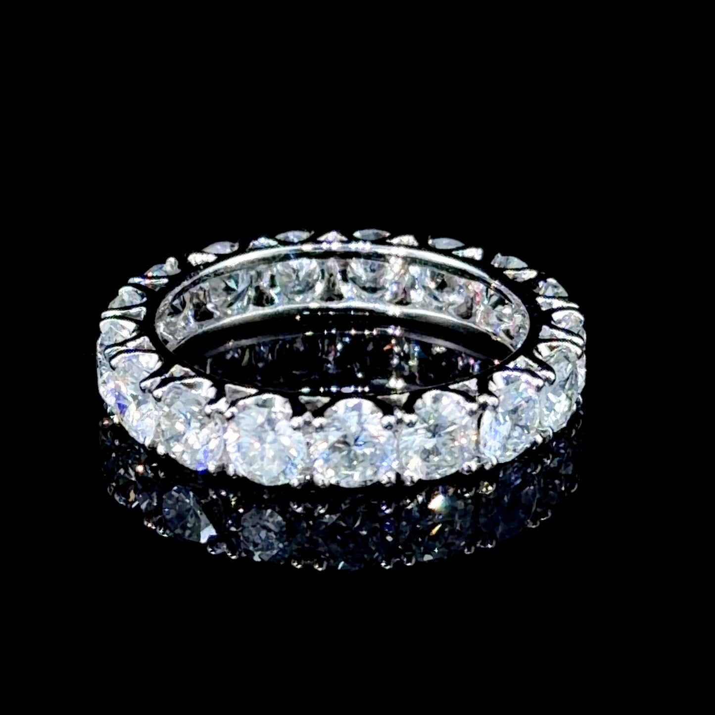 Stunning Platinum 4 Carat Diamond Eternity Ring