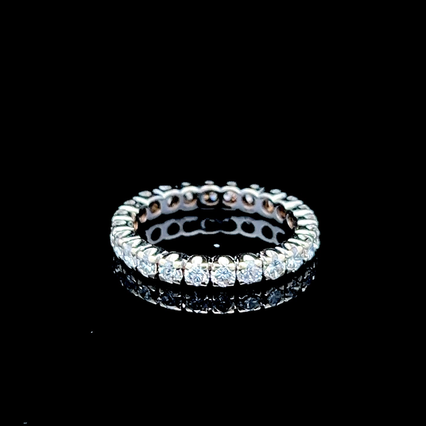 18K White Gold Full Diamond Eternity Ring