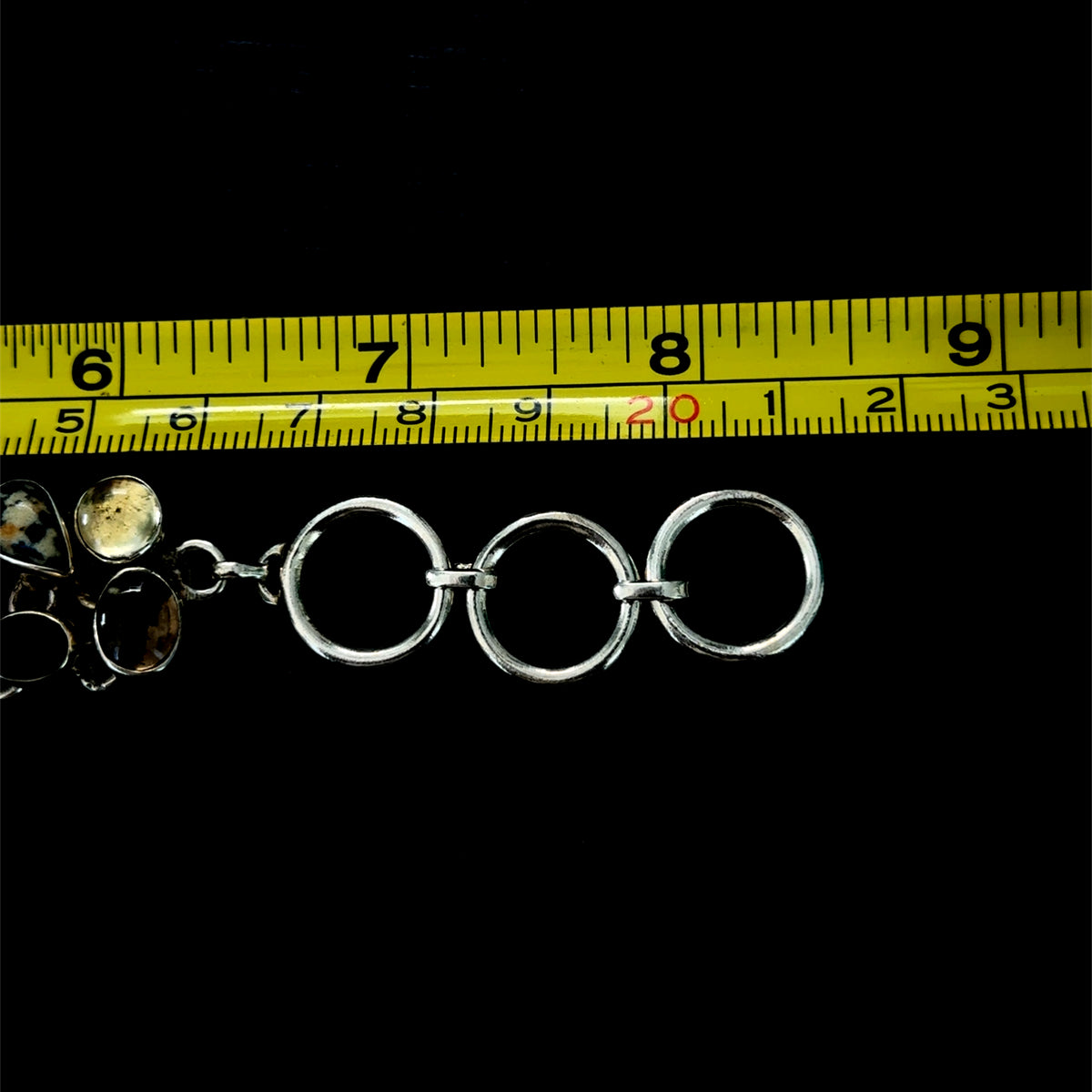 Silver Jasper Citrine & Quartz Bracelet