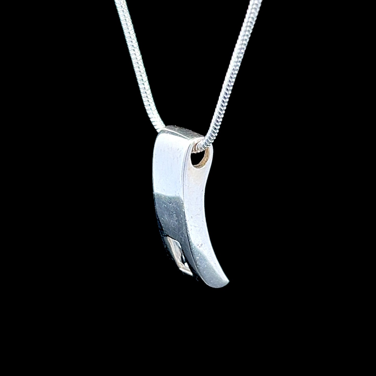 Silver 925 Modern Drop Pendant & Chain