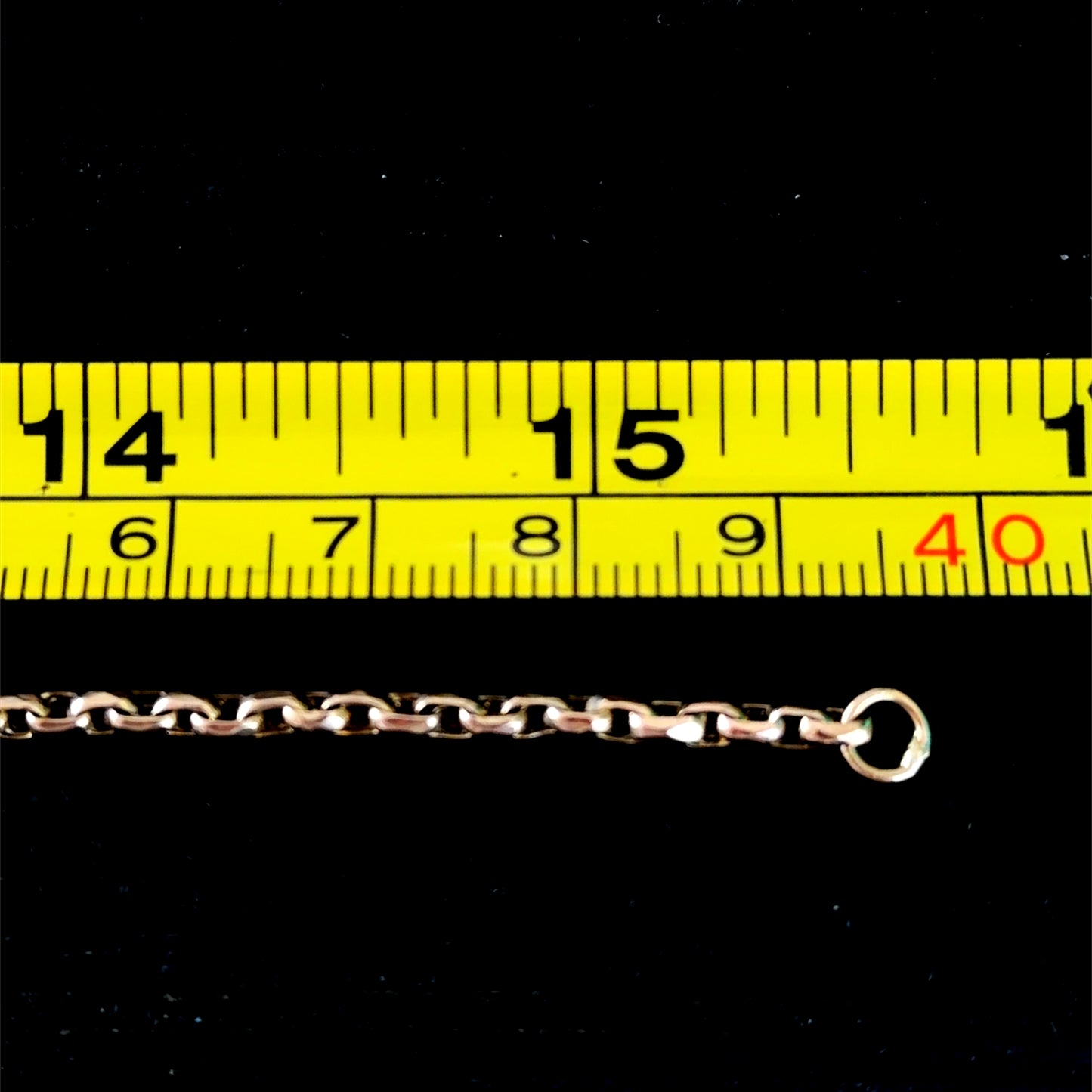 Lovely 9k Yellow Gold Belcher Necklace with Hook Clasp 15.5” Long. Also Converts to A Double Chain Bracelet 8 Inches Long