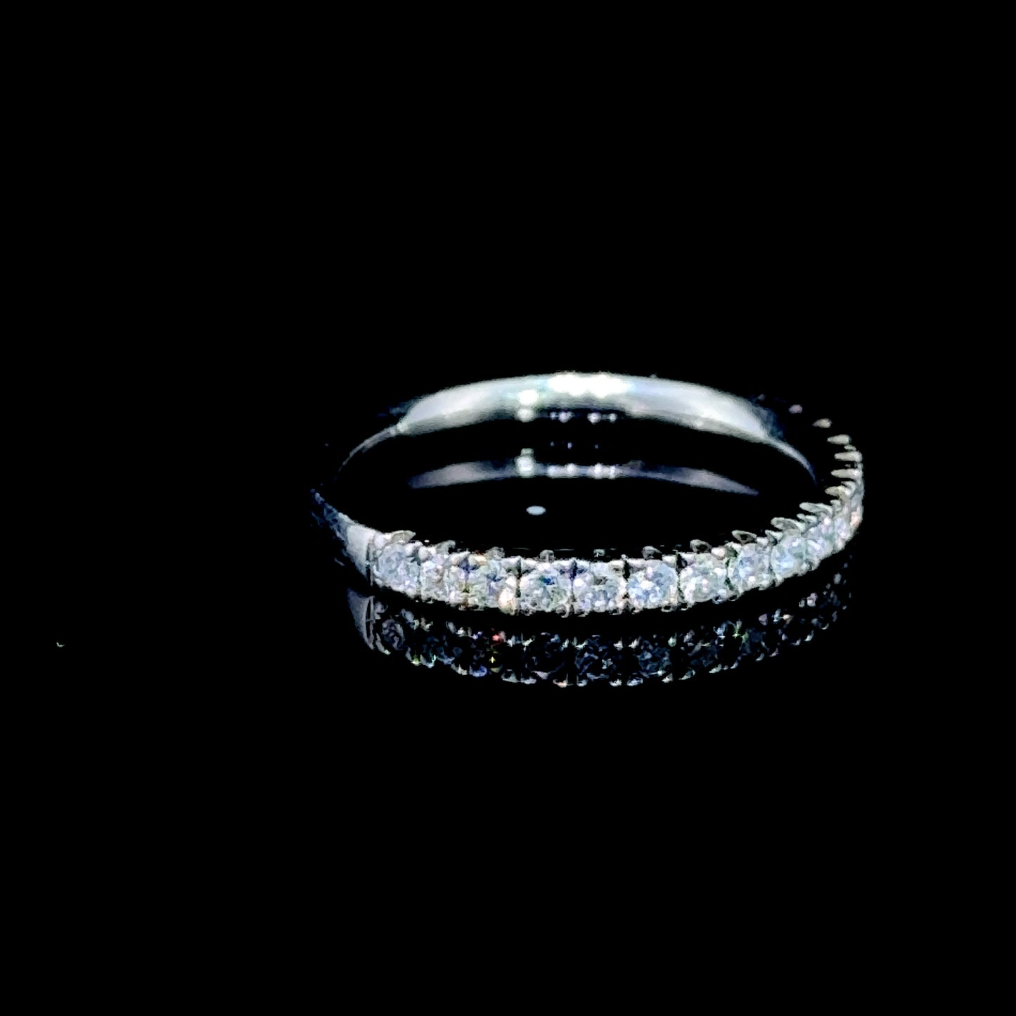 Platinum Diamond Half Eternity Ring