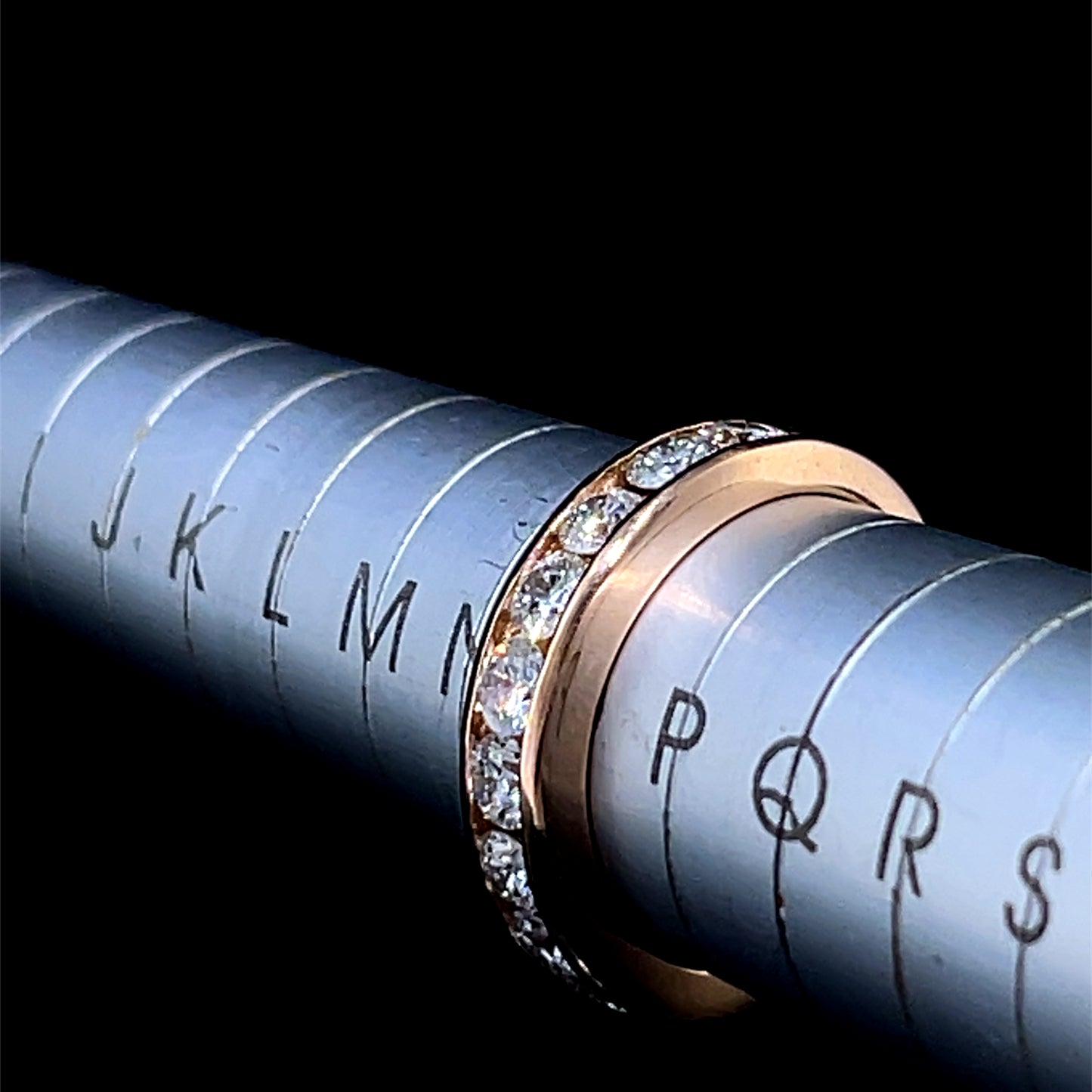 18K Yellow Gold Channel Set Diamond Ring APPX 1.0 CTS