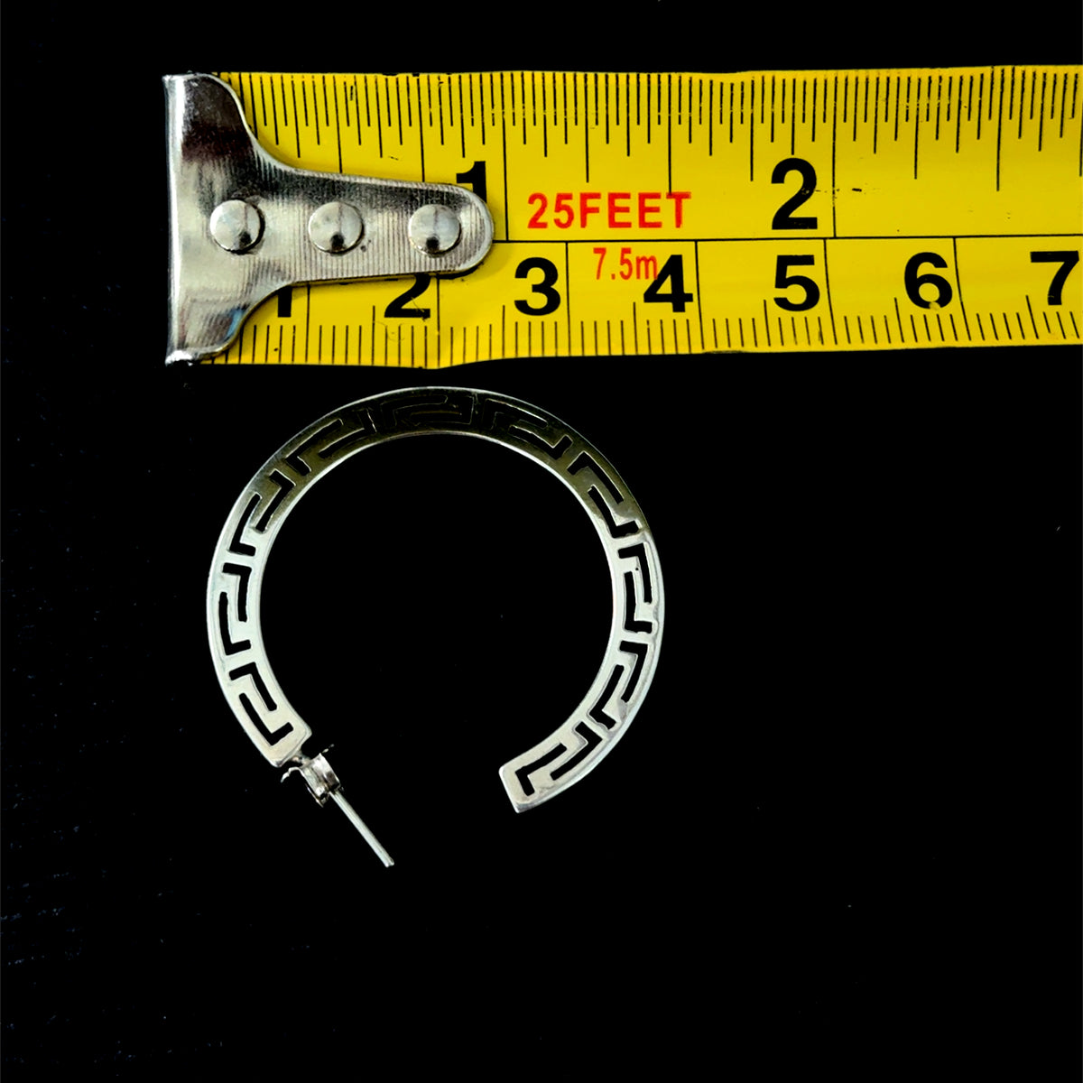 Large Silver Hoops