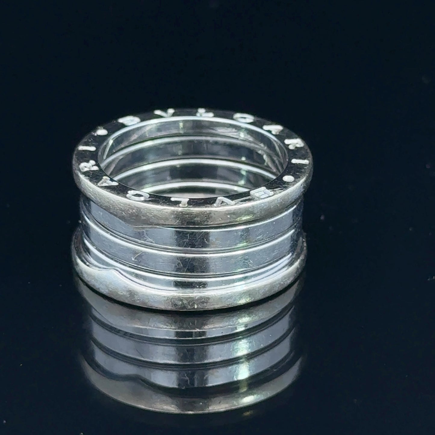 18K White Gold Bulgaria Band Size 56