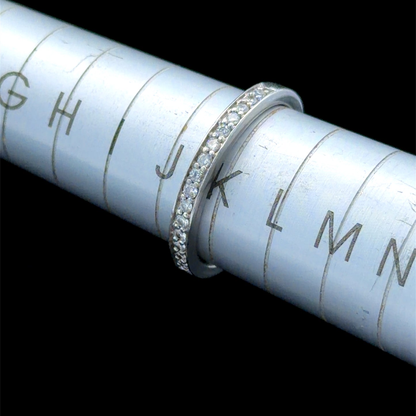 Platinum & Diamond Eternity Ring Appx 0.35 Cts