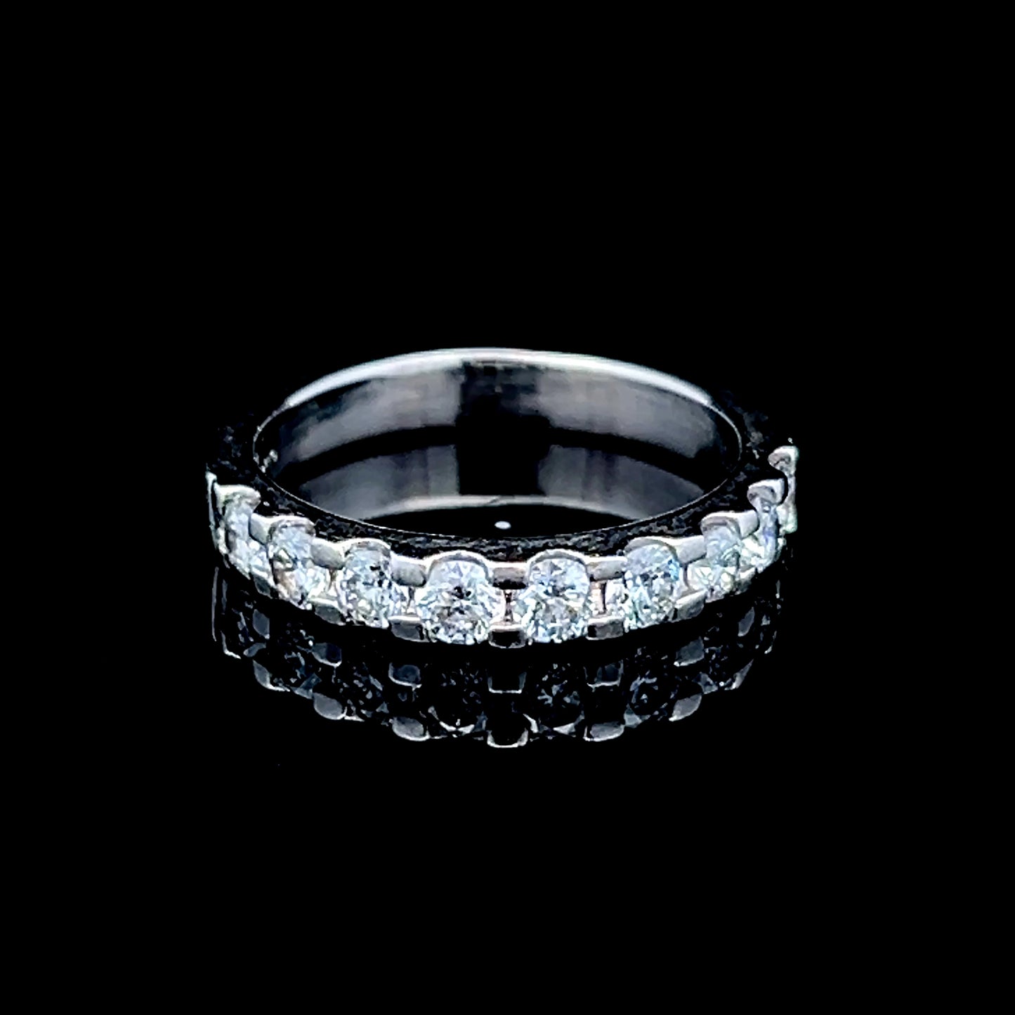 Platinum Diamond Half Eternity Ring APPX 1.0 CTS