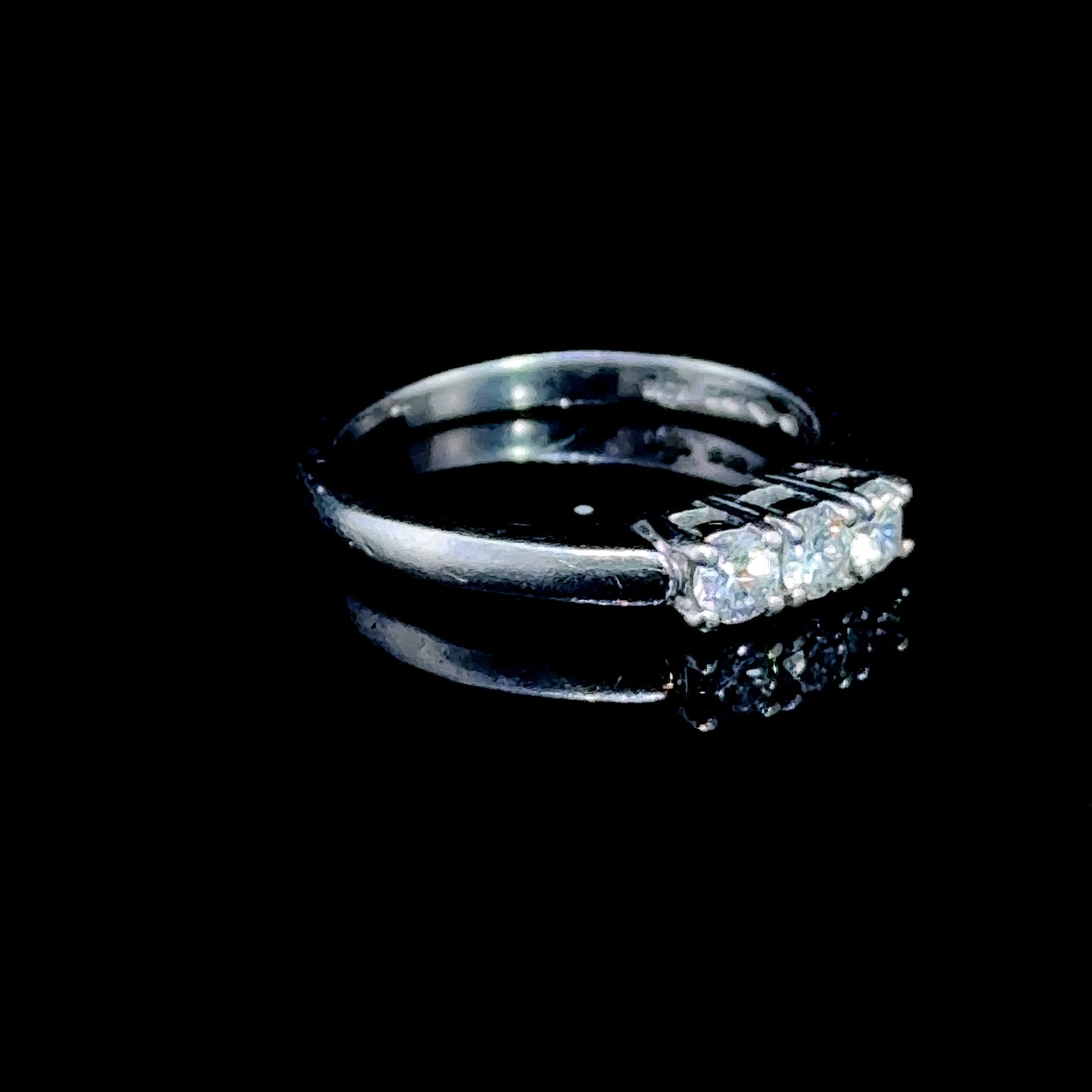 Platinum Diamond Trilogy Ring APPX 0.30 CTS